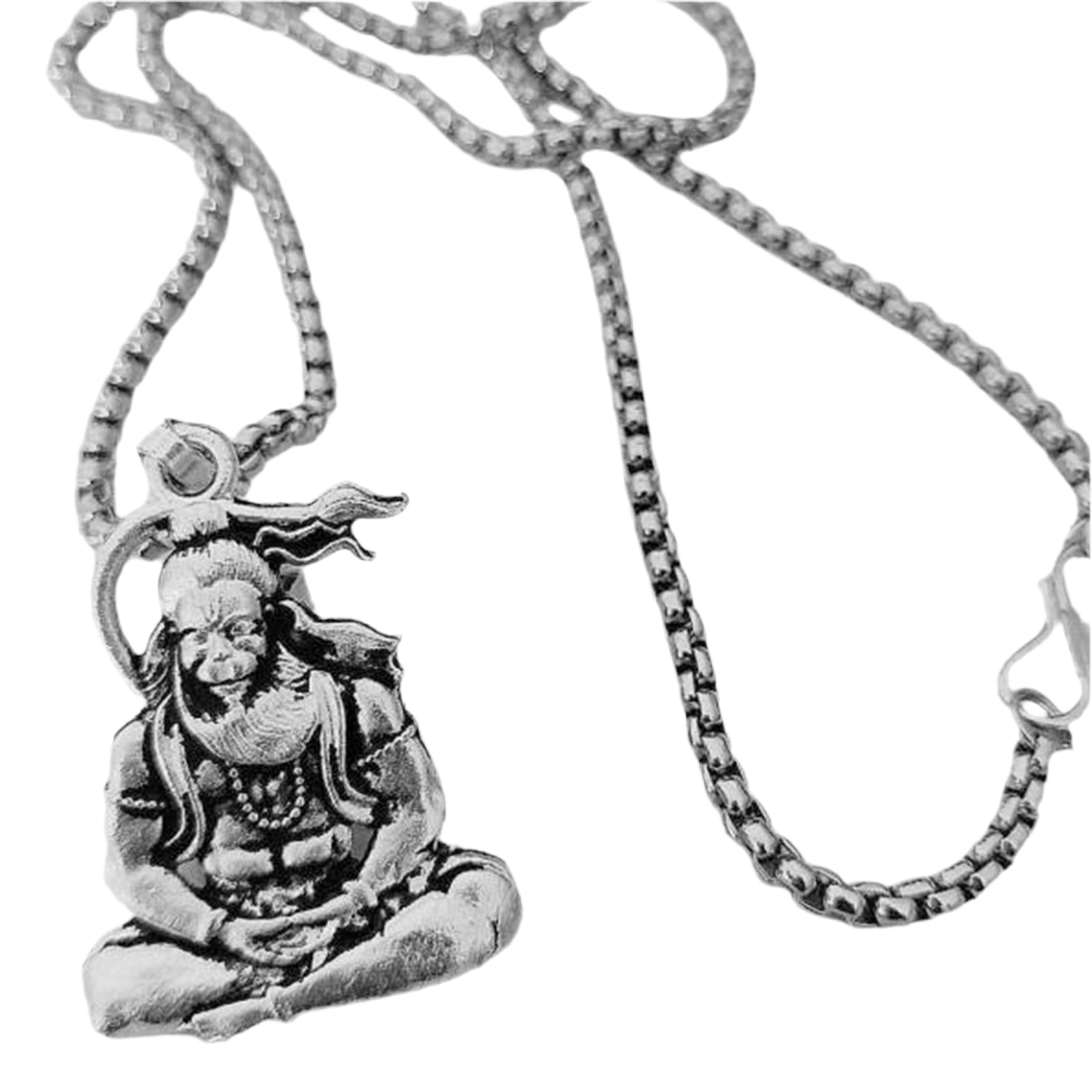 Hanuman Ji Pendant  Chain Religious Jewellery For Men And Women (1 Pc)