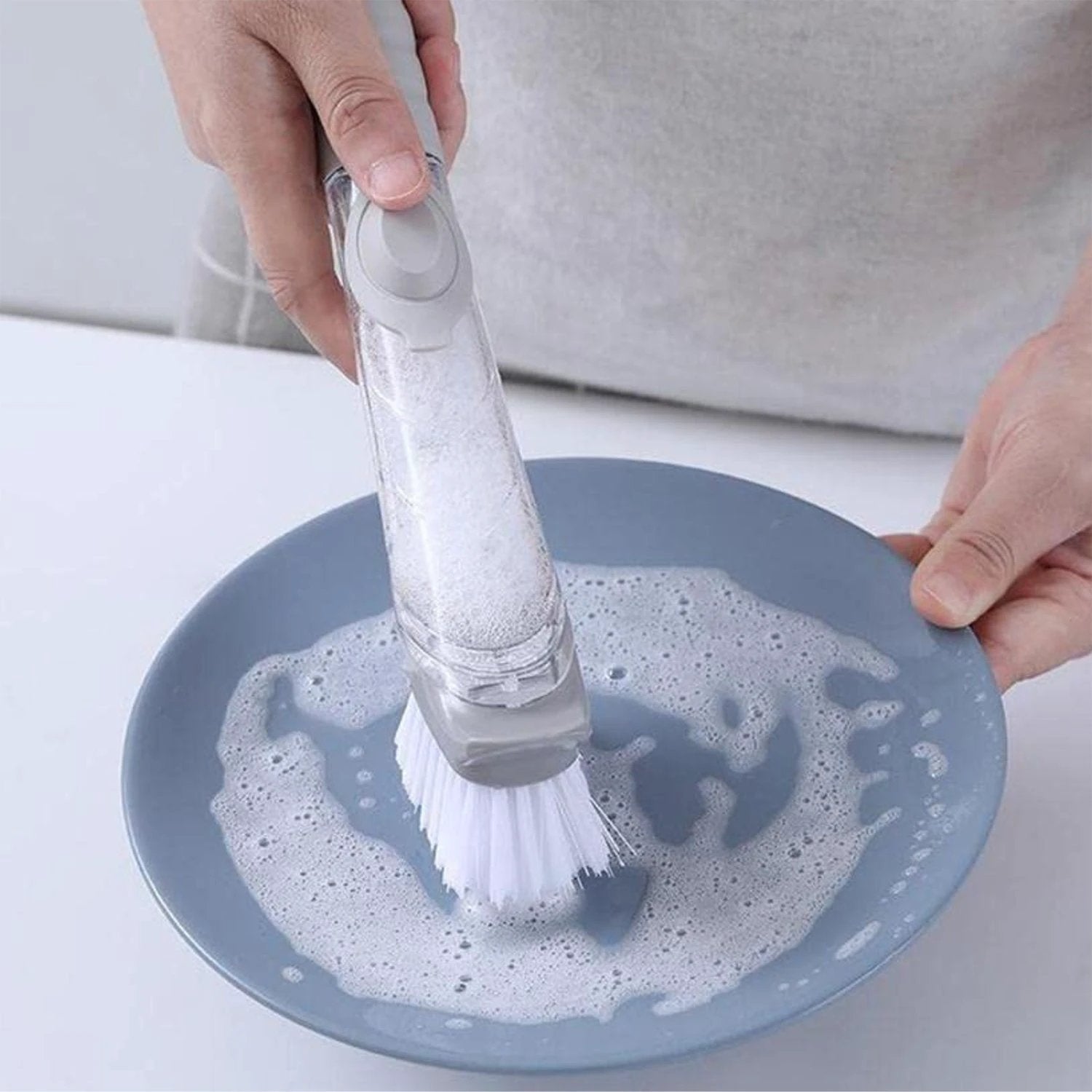 2 In 1 Soap-dispensing Dish Brush - (Set) - 69kart