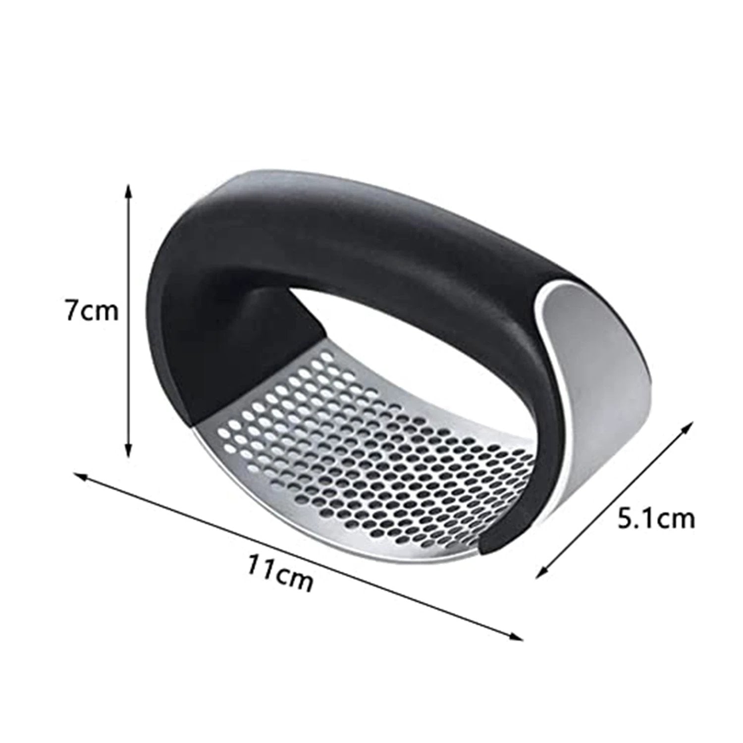 2350 Multipurpose Garlic Presser Squeeze Press Crusher Stainless Steel Kitchen Tools Quick Handy Ginger Garlic Crusher by Wukusy