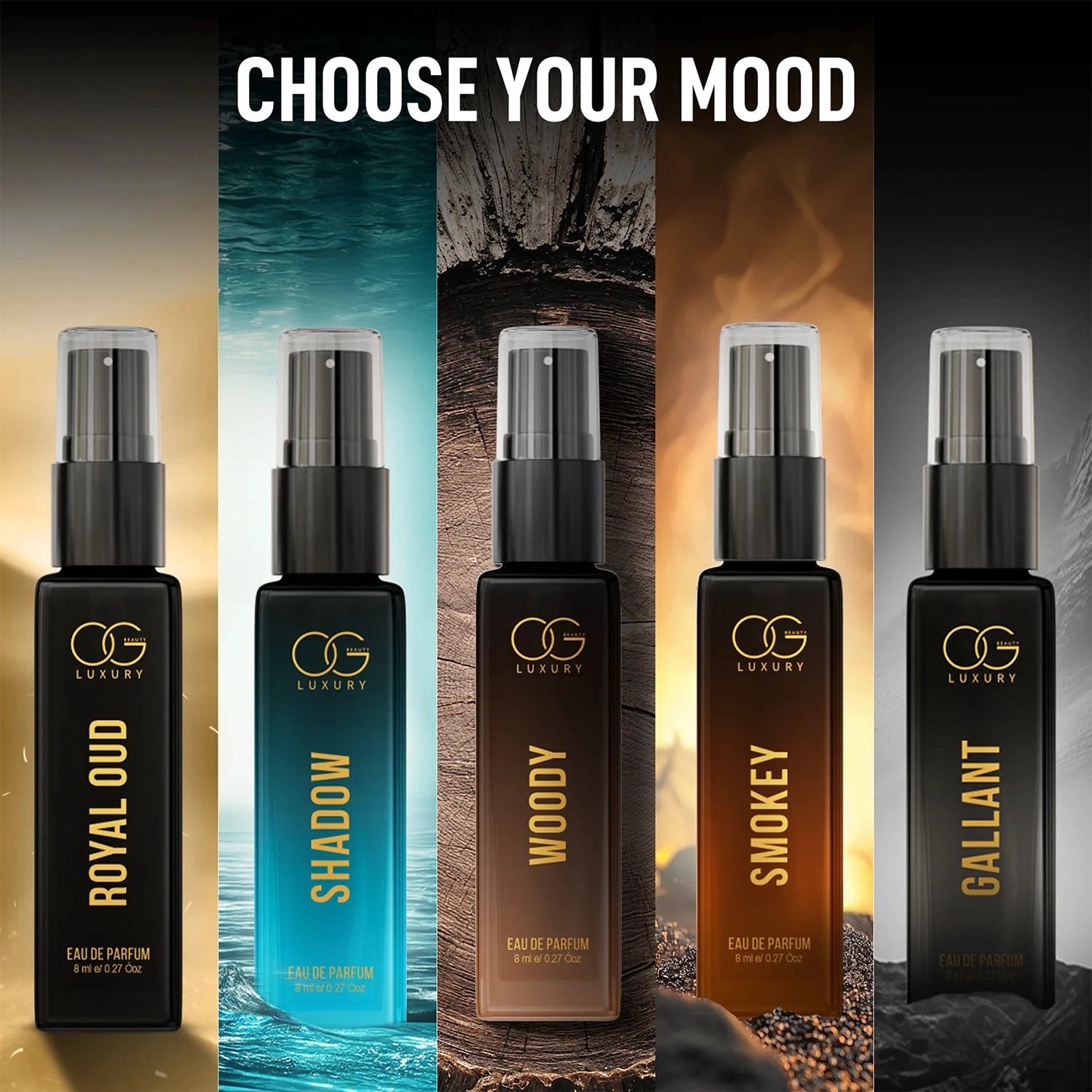 Og Beauty Luxury Perfume Combo Pack (8 Ml  5 Pc) - 69KART