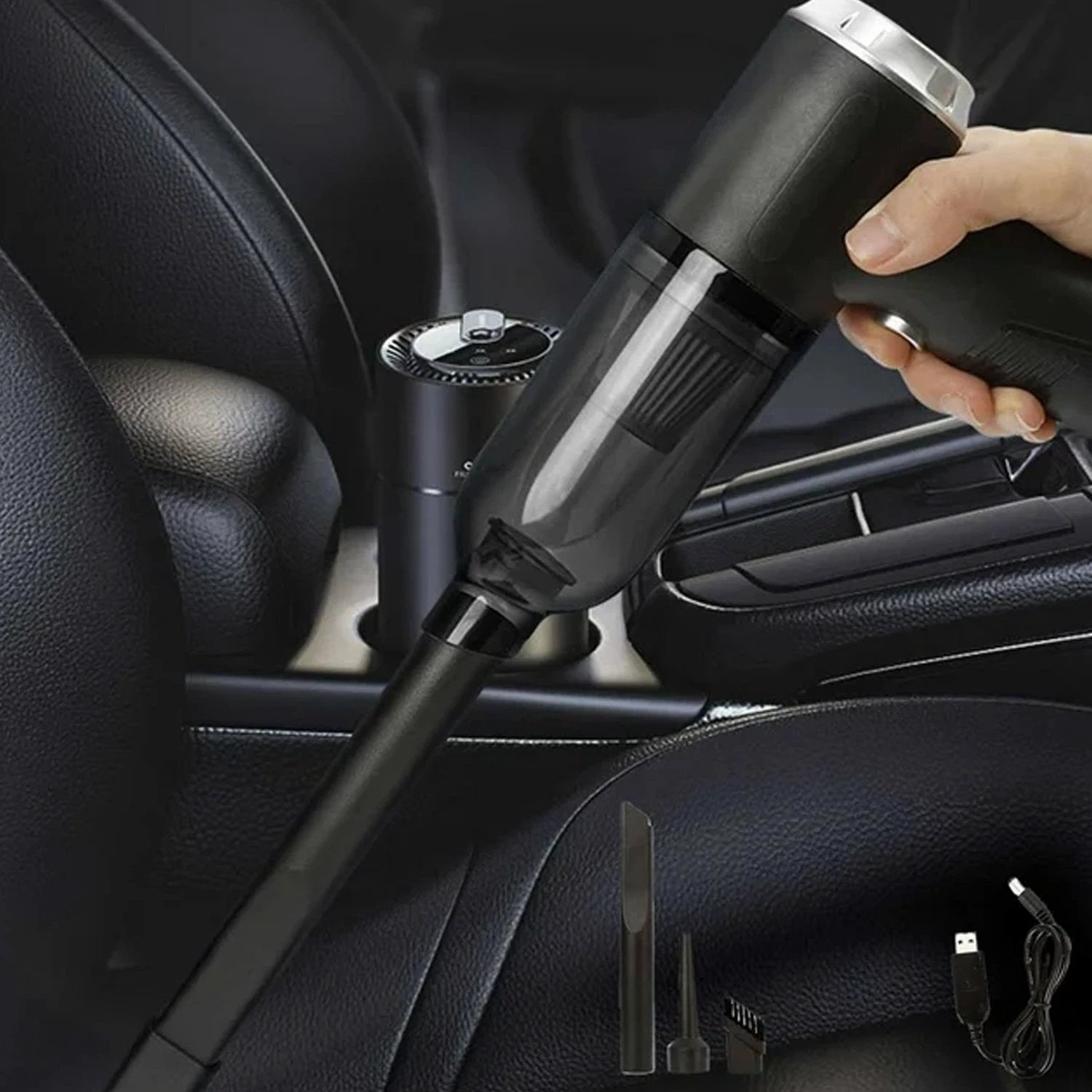 7394 3 In 1 Car Mini Vacuum Cleaner With Blower Wireless Portable Rechargeable Handheld High Power Suction Vacuum Cleaning Machine For Home Car Computer Keyboard Cordless Air Blowing Dusting - 69KART
