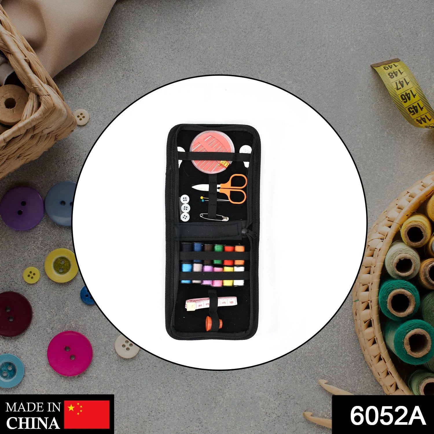 6052a 33pc Purse Sewing Set For Carrying Various Sewing Items And Stuffs In It. - 69kart