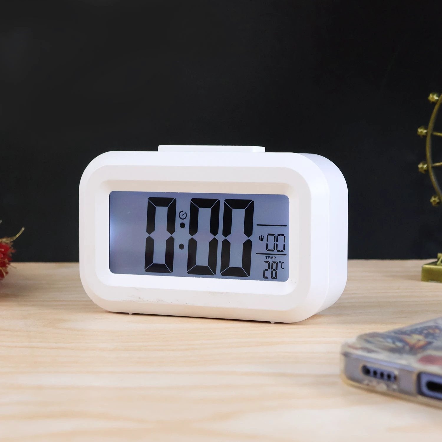 Modern Digital Led Alarm Mini Clock (1 Pc) by Wukusy