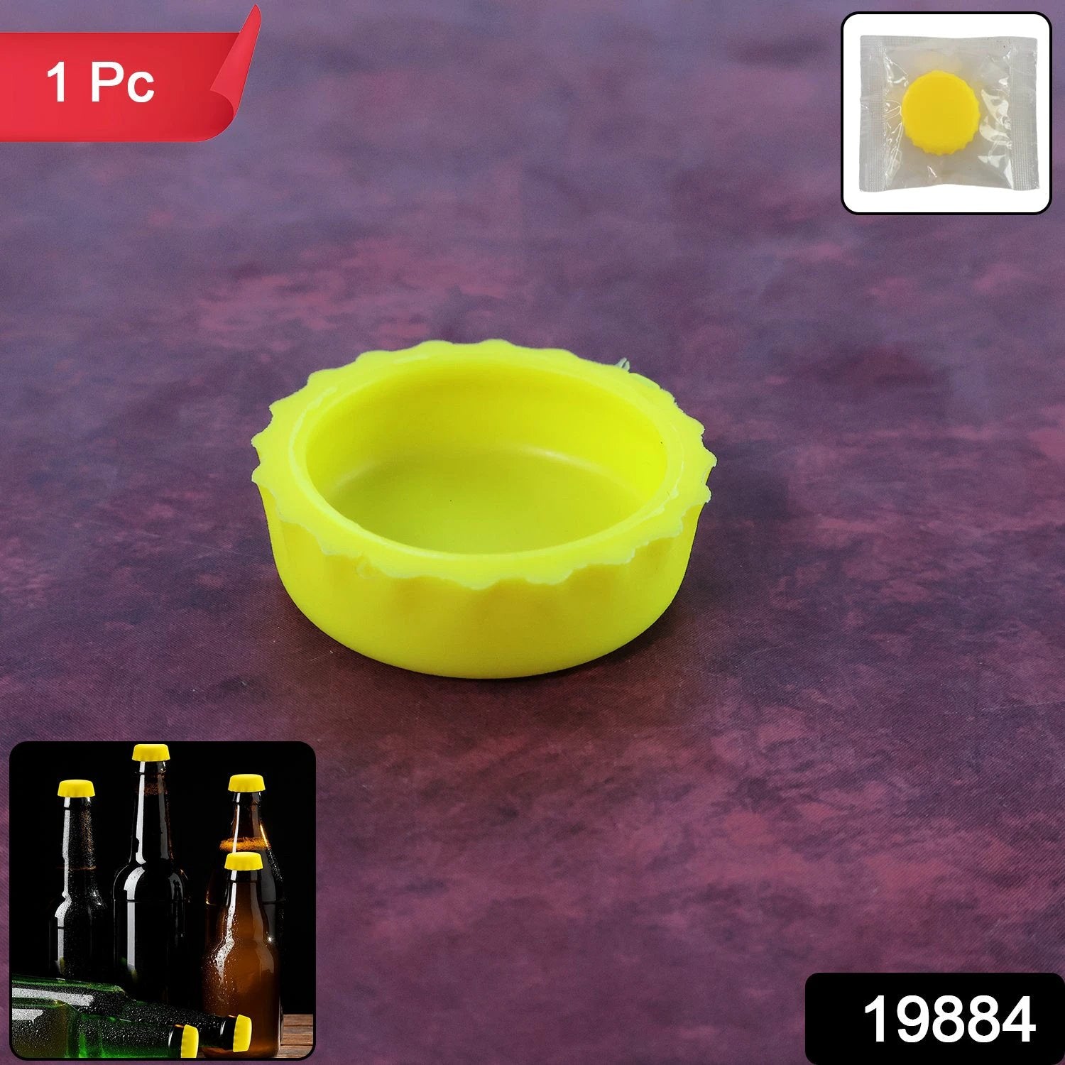 Reusable Silicone Bottle Cap Cover - (1 Pc) - 69KART