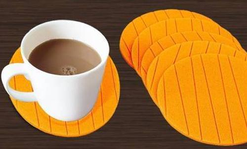 Useful Round Shape Plain Silicone Cup Mat Coaster Drinking Tea Coffee Mug Wine Mat For Home6 Pcs