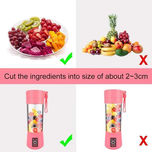 133 Portable Usb Electric Juicer - 6 Blades (Protein Shaker) by Wukusy