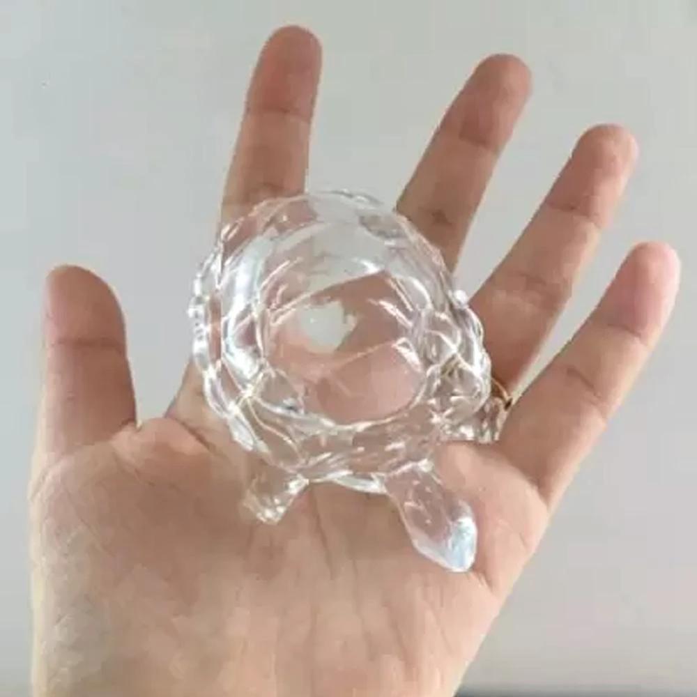 1194 Crystal Glass Turtle-tortoise For Feng Shui And Vastu by Wukusy