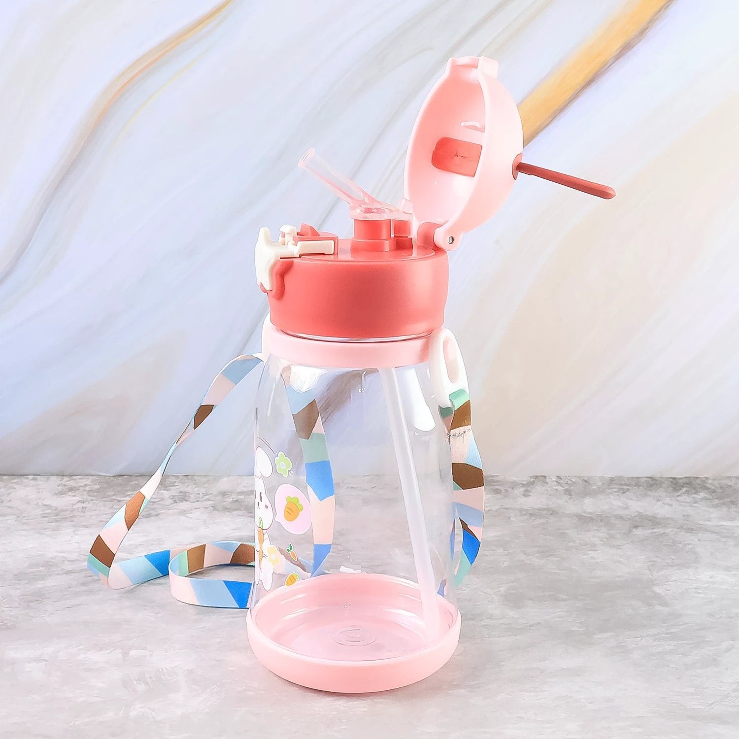 Cute Cartoon Water Bottle Approx 450ml (1 Pc) - 69kart