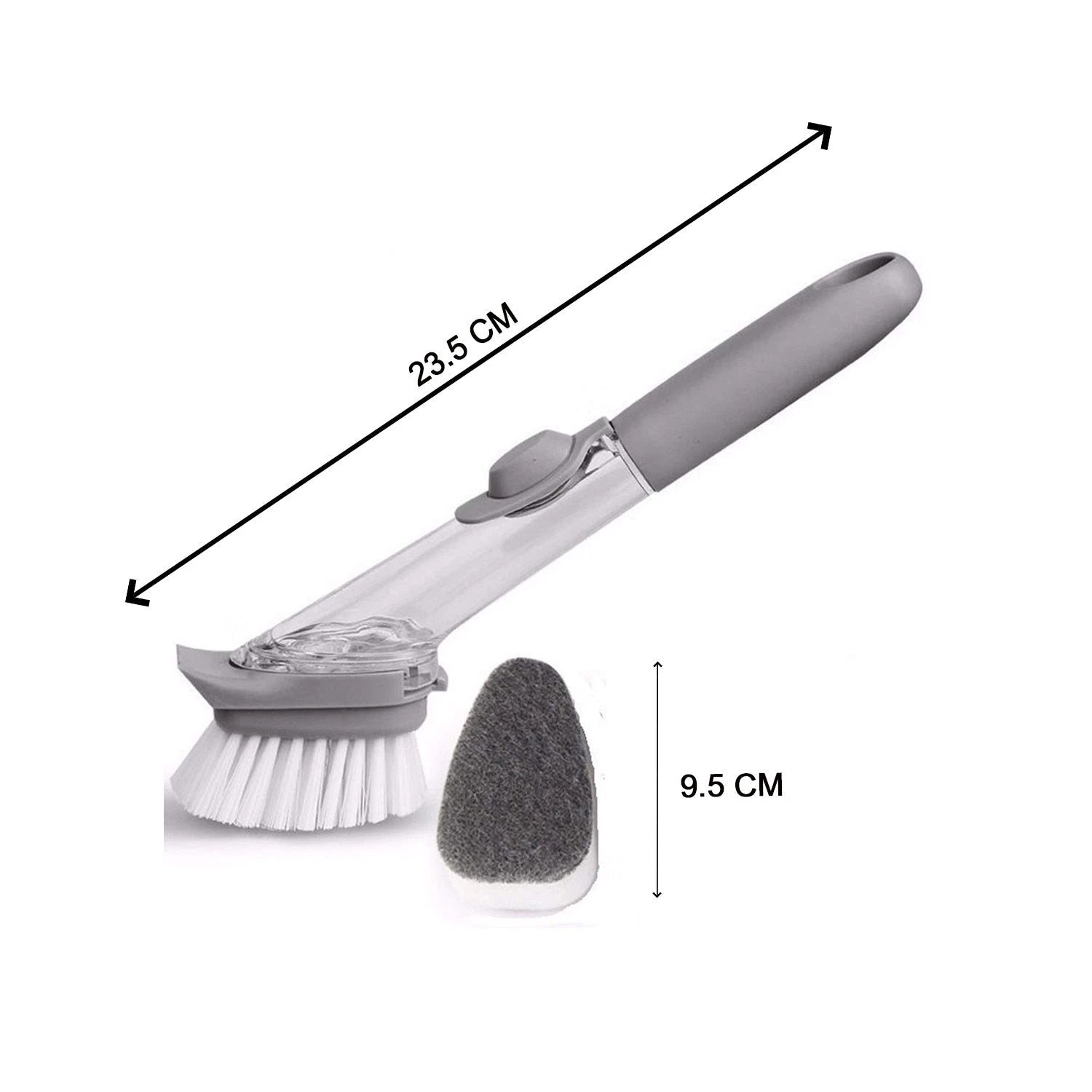 1271a 2-in-1 Dishwashing Brush Long Handle Wash Pot Brush Washing Dish - 69kart