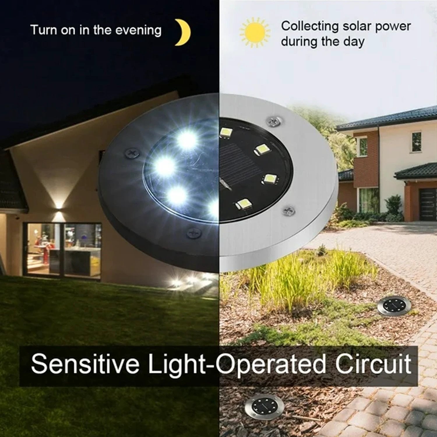 Solar Powered Led Garden Lights (4 Pc) - 69KART