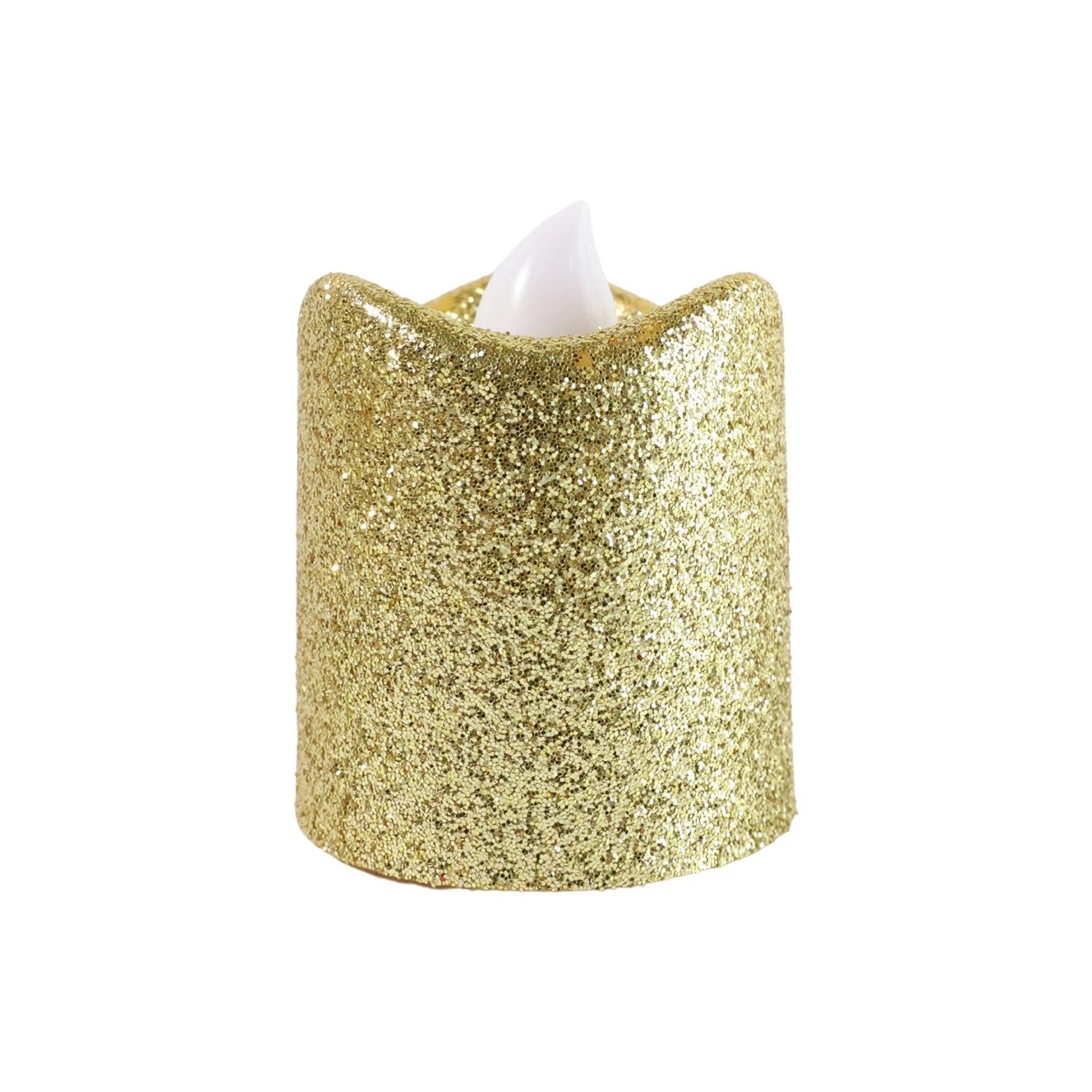 LED Glitter Tealight Candles - 9 Piece Set by Wukusy