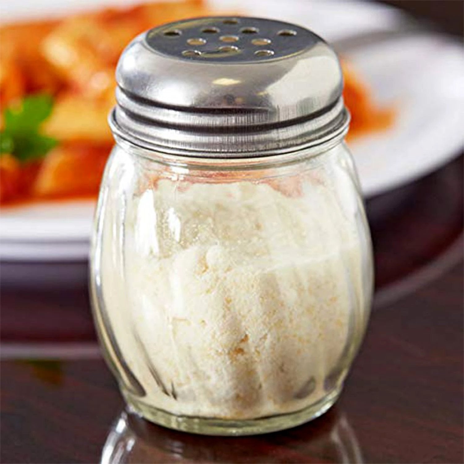 Apex Oregano Chilli Flakes Dispenser Set 2 Pcs Glass Spice Shaker With Stainless Steel Lid by Wukusy