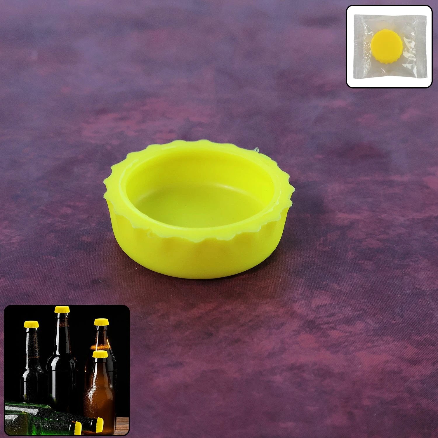 Reusable Silicone Bottle Cap Cover - (1 Pc) - 69KART