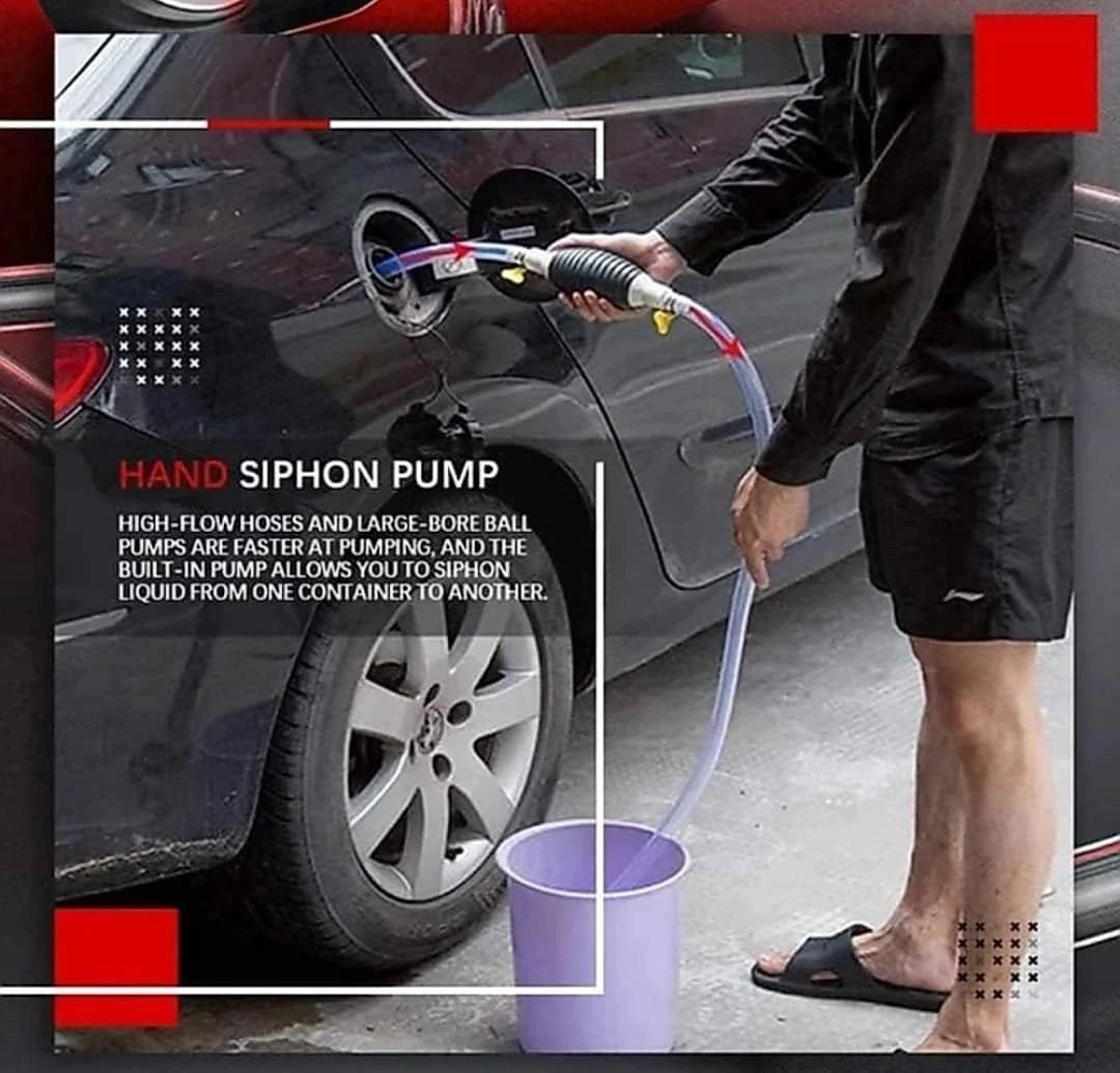 9085a Fuel Transfer Pump Kit High Flow Siphon Hand Oil Pump Portable Manual Car Fuel Pump For Petrol Diesel Oil Liquid Water Transfer Pump - 69KART