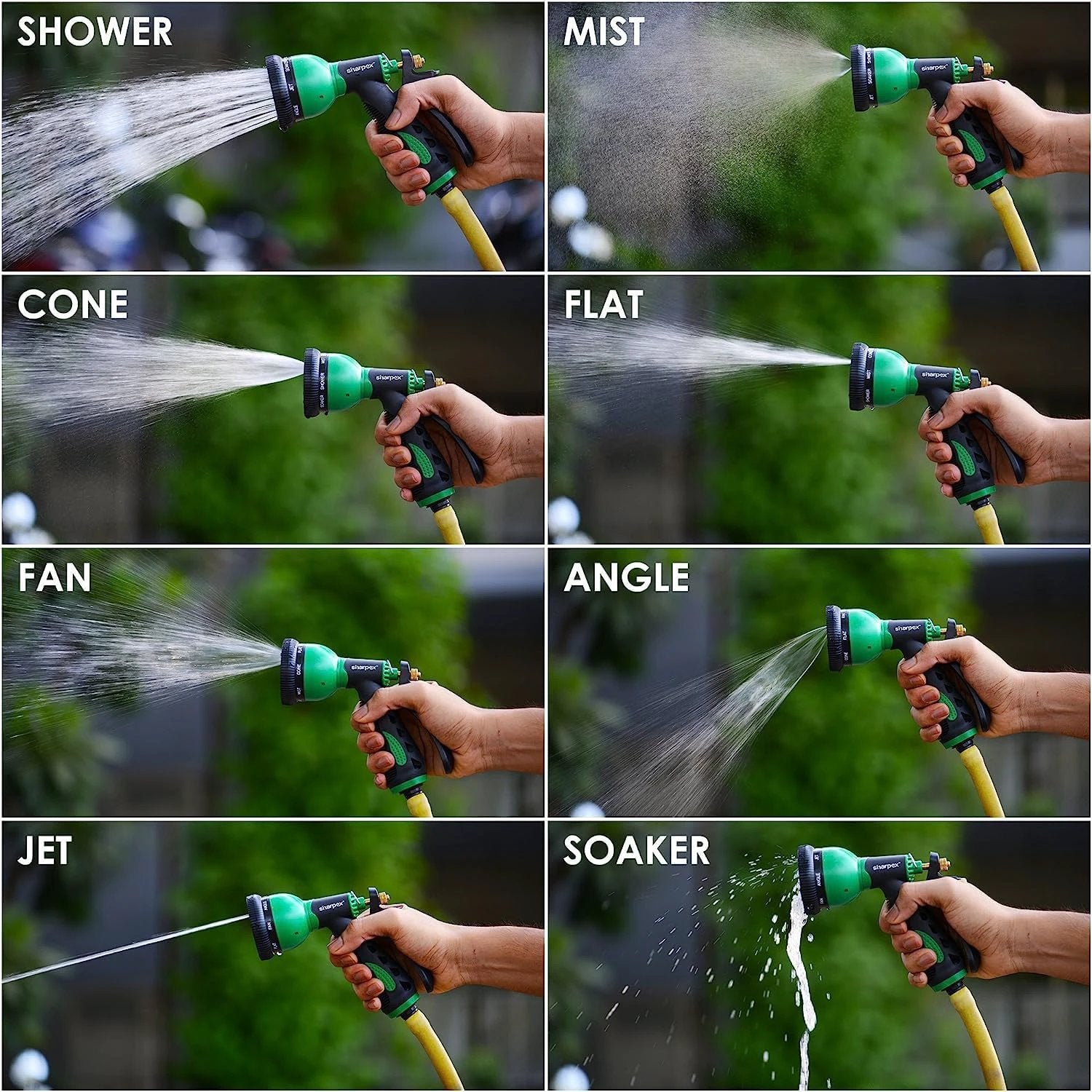 Multi-pattern Garden Hose Spray Nozzle (1 Pc) - 69KART