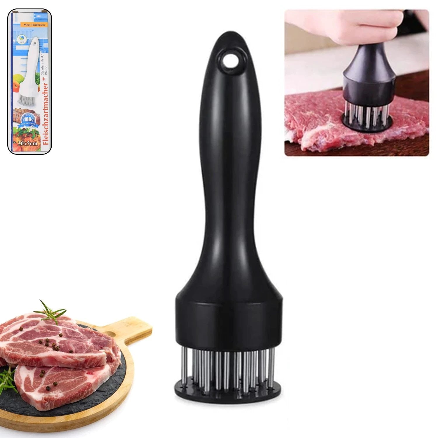 Meat Tenderizer Tool Stainless Steel Needle (1 Pc) by Wukusy