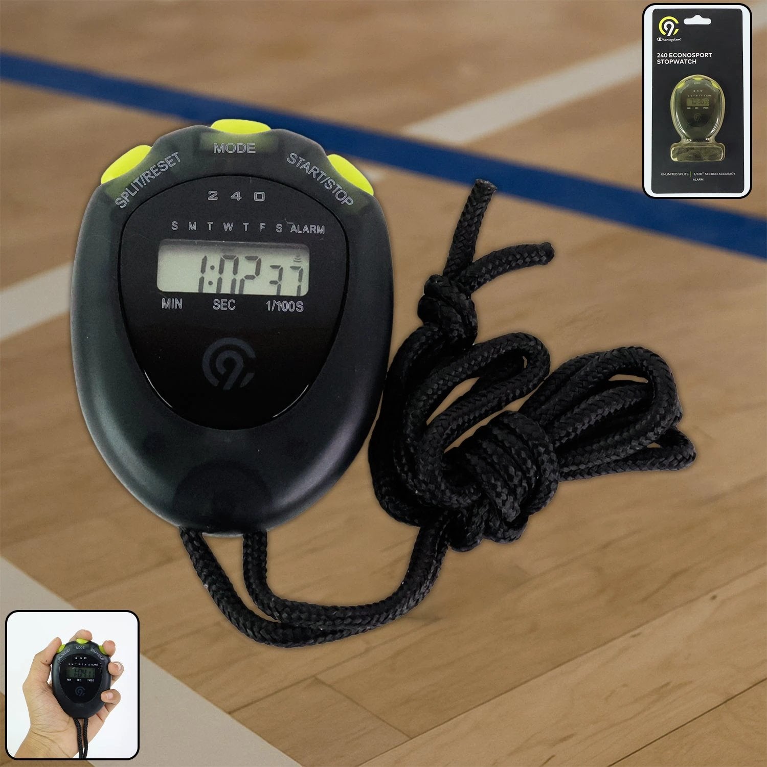Digital Sports Stopwatch Timer With Split Timing - 69KART