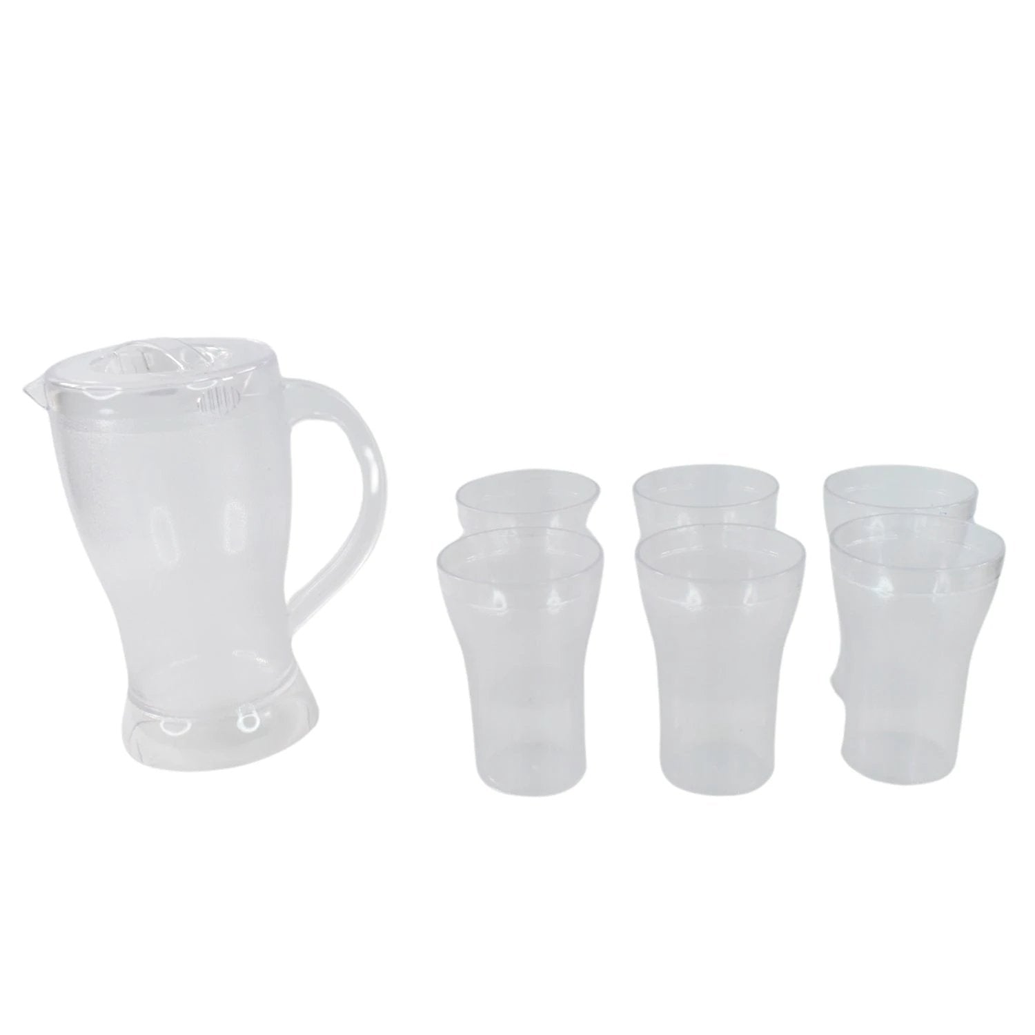 Apex Unbreakable Lemon Jug Set With 6 Glasses  1200ml Jug + 300ml Glasses Approx - 69kart