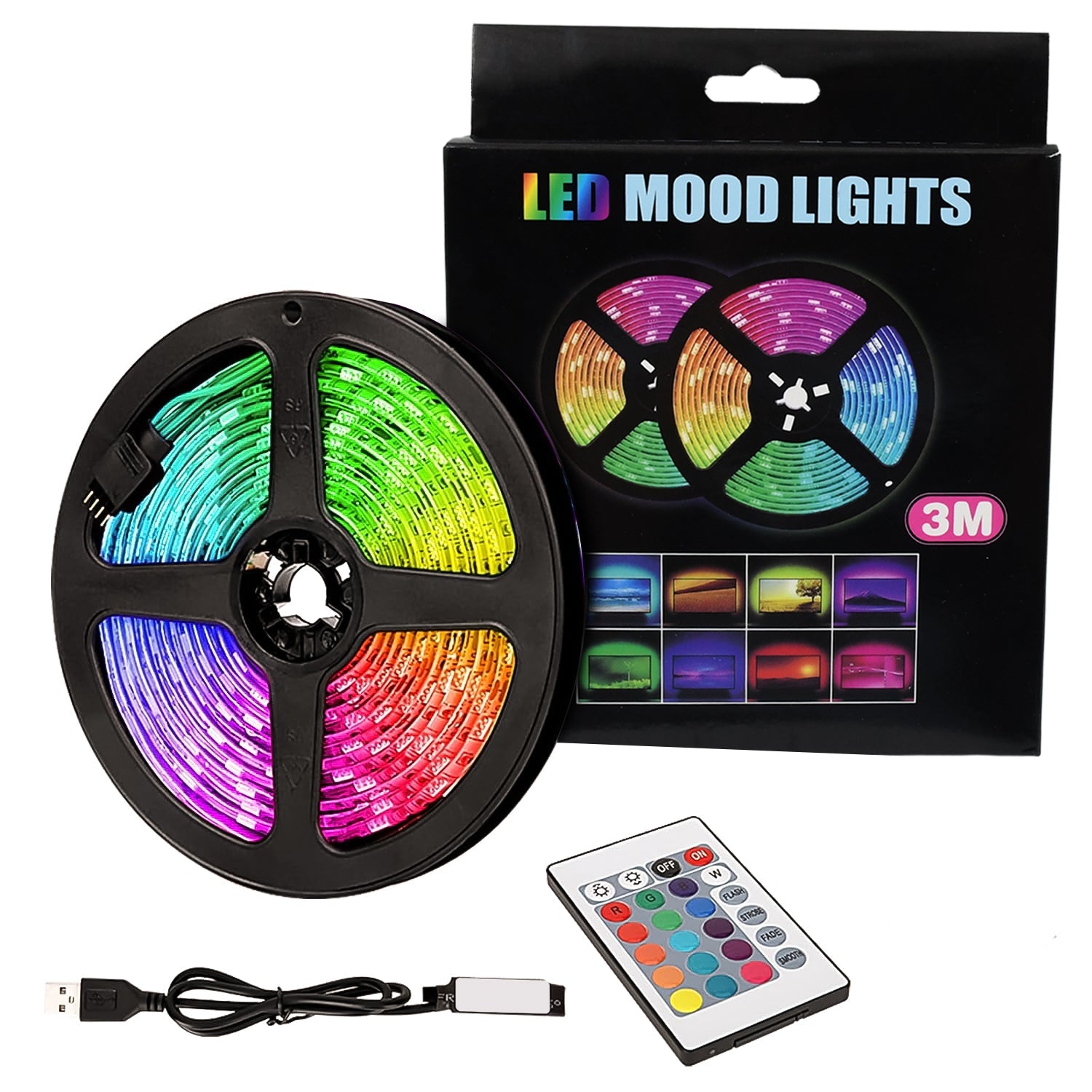 Rgb Led Strip Lights Led Mood Lights (1 Set)