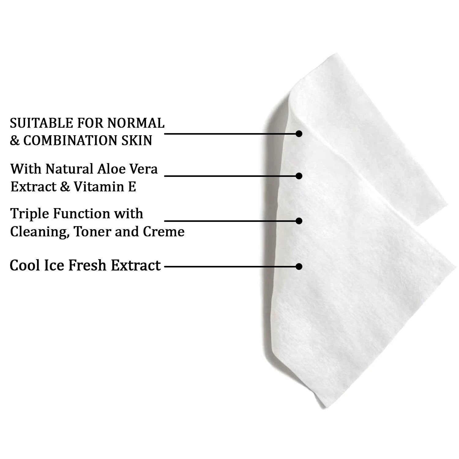Refreshing Wet Wipes For Face Facial Cleansing Refreshing Skin Hydration Soothing For Skin Ph Balance Alcohol Free Nourishing With Fruit Extract 25 Wipes by Wukusy