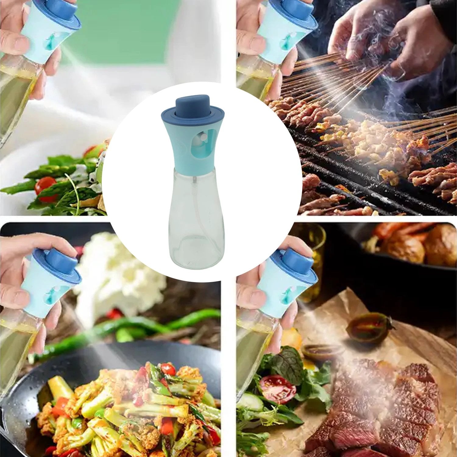 5340 Oil Dispenser Bottle Oil And Vinegar Cruet Oil Sprayer Dispenser Olive Oil Dispenser 170 Ml Mist Oil Spray Bottle For Cooking With Plastic - 69KART