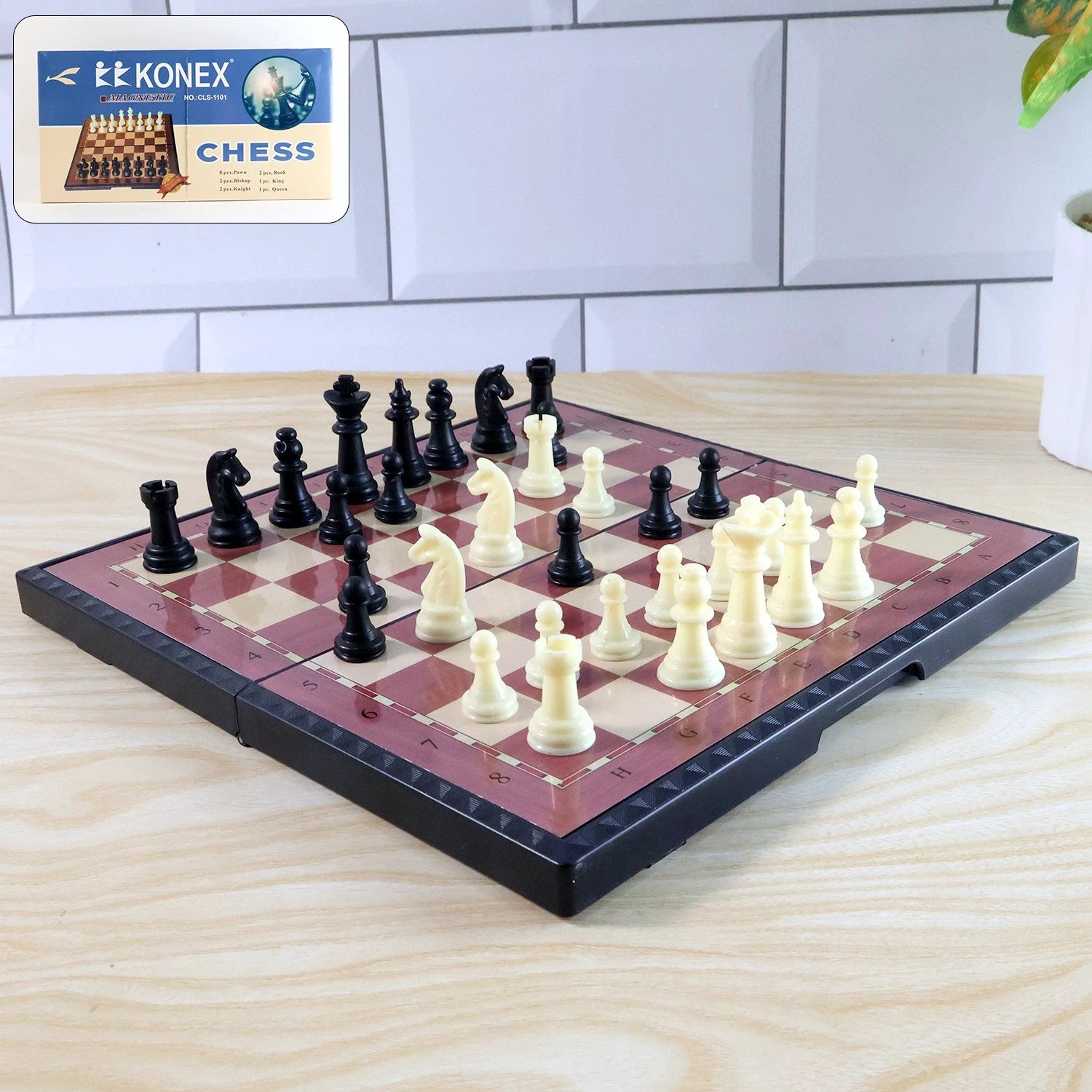 Foldable Magnetic Chess Board Game Set (24 X 24 Cm) - 69kart