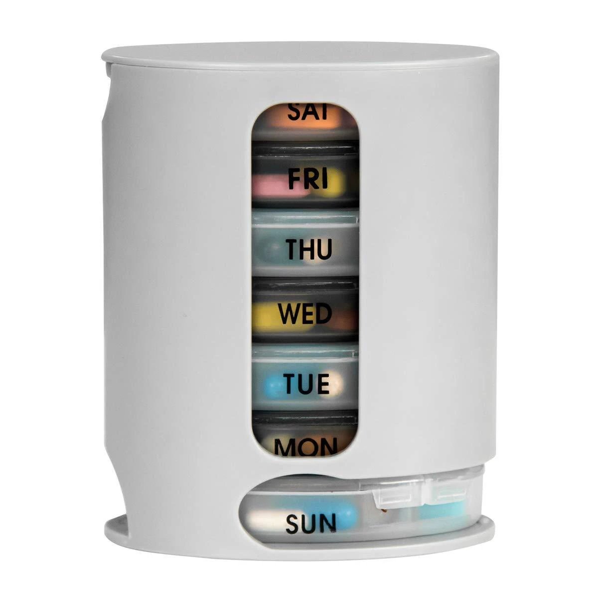 374 Pill Pro 7 Day Weekly Tablet Medicine Organizer Box by Wukusy