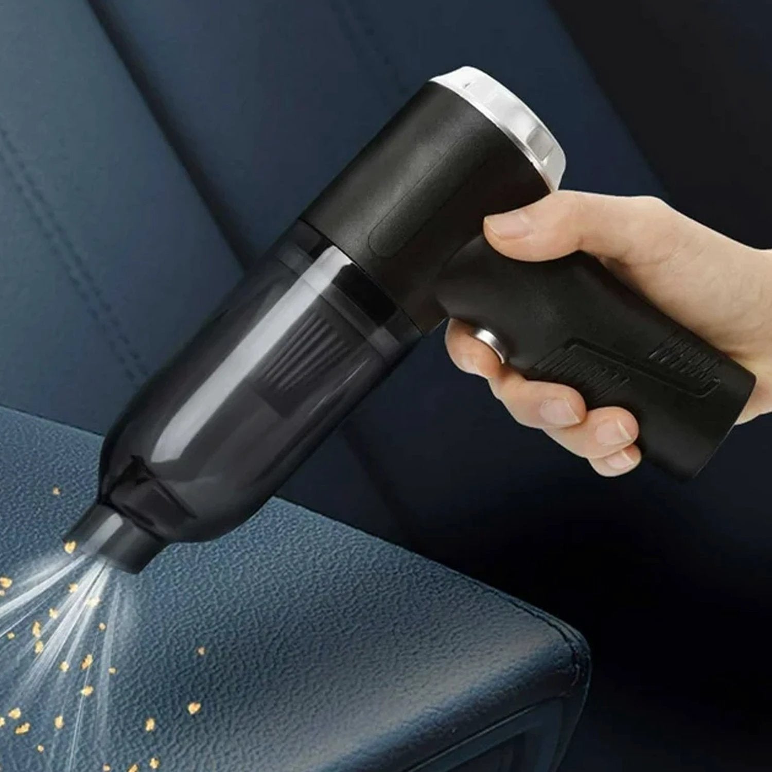 7394 3 In 1 Car Mini Vacuum Cleaner With Blower Wireless Portable Rechargeable Handheld High Power Suction Vacuum Cleaning Machine For Home Car Computer Keyboard Cordless Air Blowing Dusting - 69KART