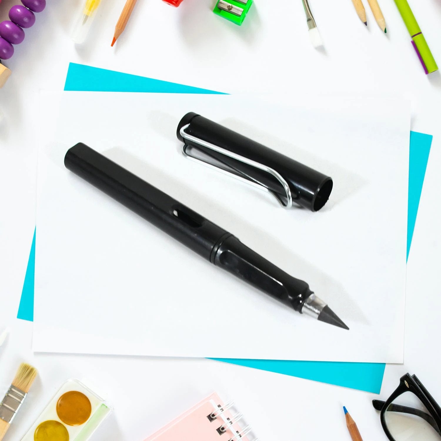 2in1 Everlasting Pencil Replaceable Head With Eraser Inkless Pencils Eternal Infinite Pencil Portable Everlasting Pencil Reusable Erasable Magic Pencils For Kids Painting Stationary - 69KART