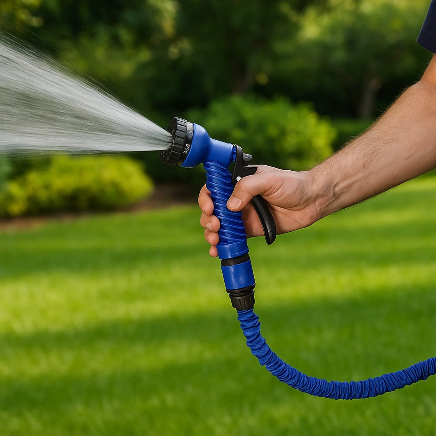 502 -50 Ft Expandable Hose Pipe Nozzle For Garden Wash Car Bike With Spray Gun by Wukusy