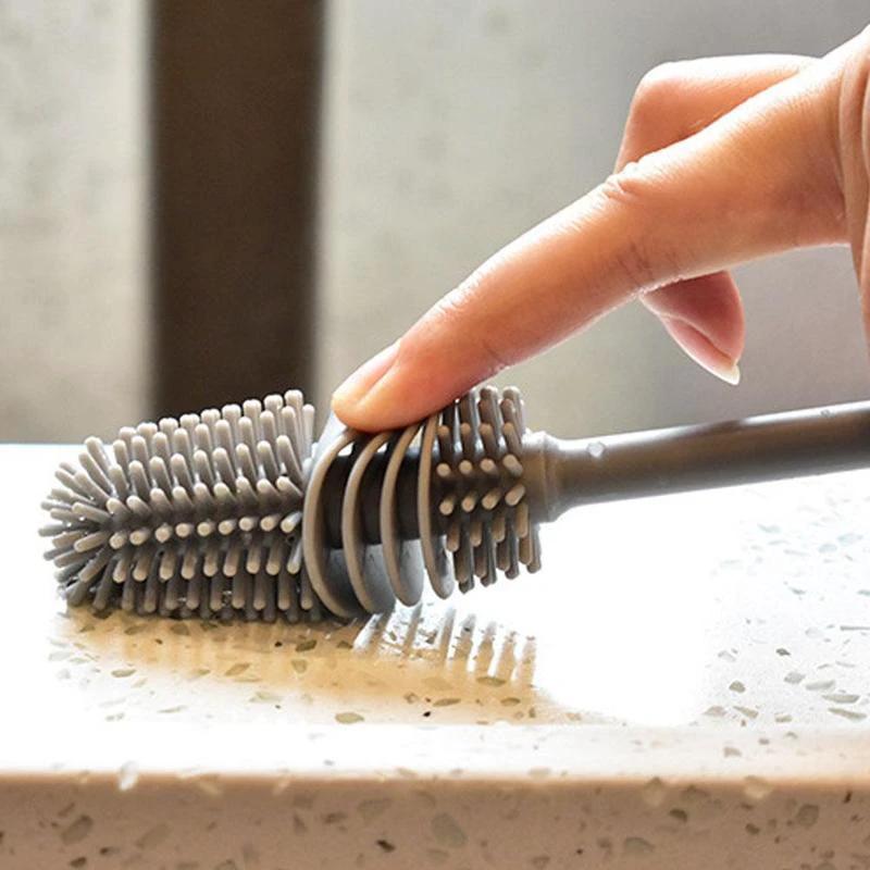 Long Bottle Cleaning Brush for Washing Water Bottles and Narrow Neck Containers - 69KART