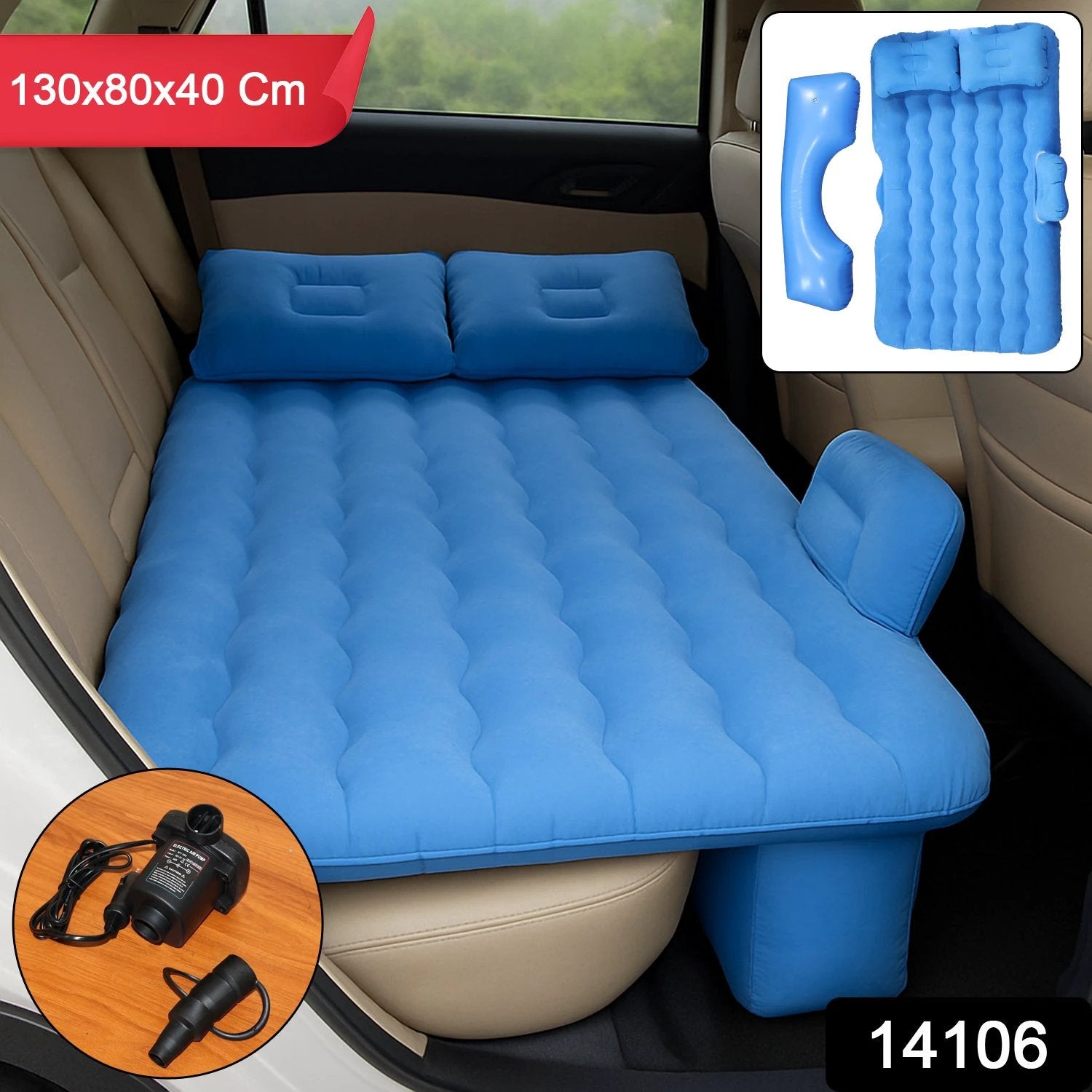 Portable Car Backseat Inflatable Air Mattress Bed (1 Pc) - 69kart