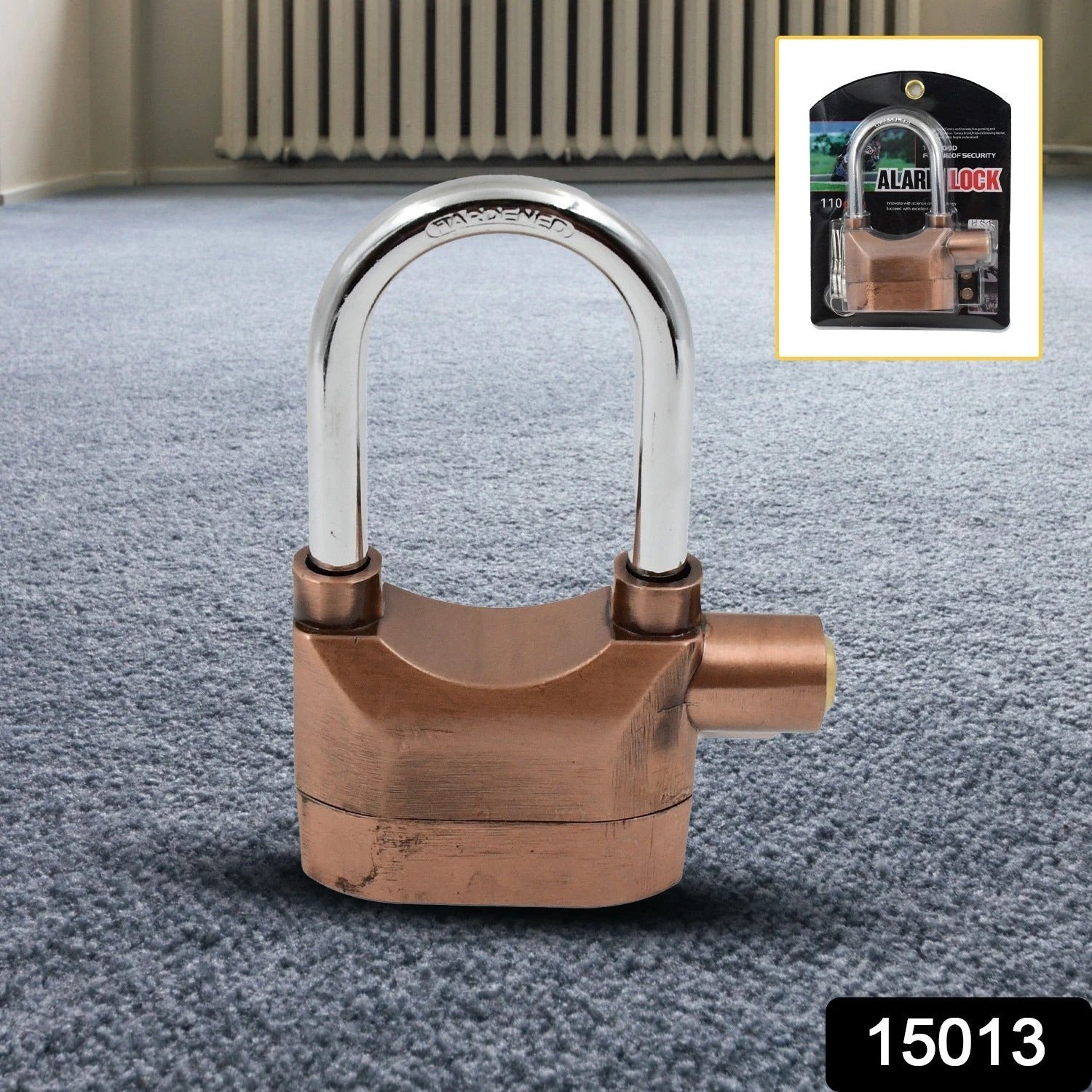 Brown Security Alarm Metallic Lock System With 3 Keys (1 Set) by Wukusy