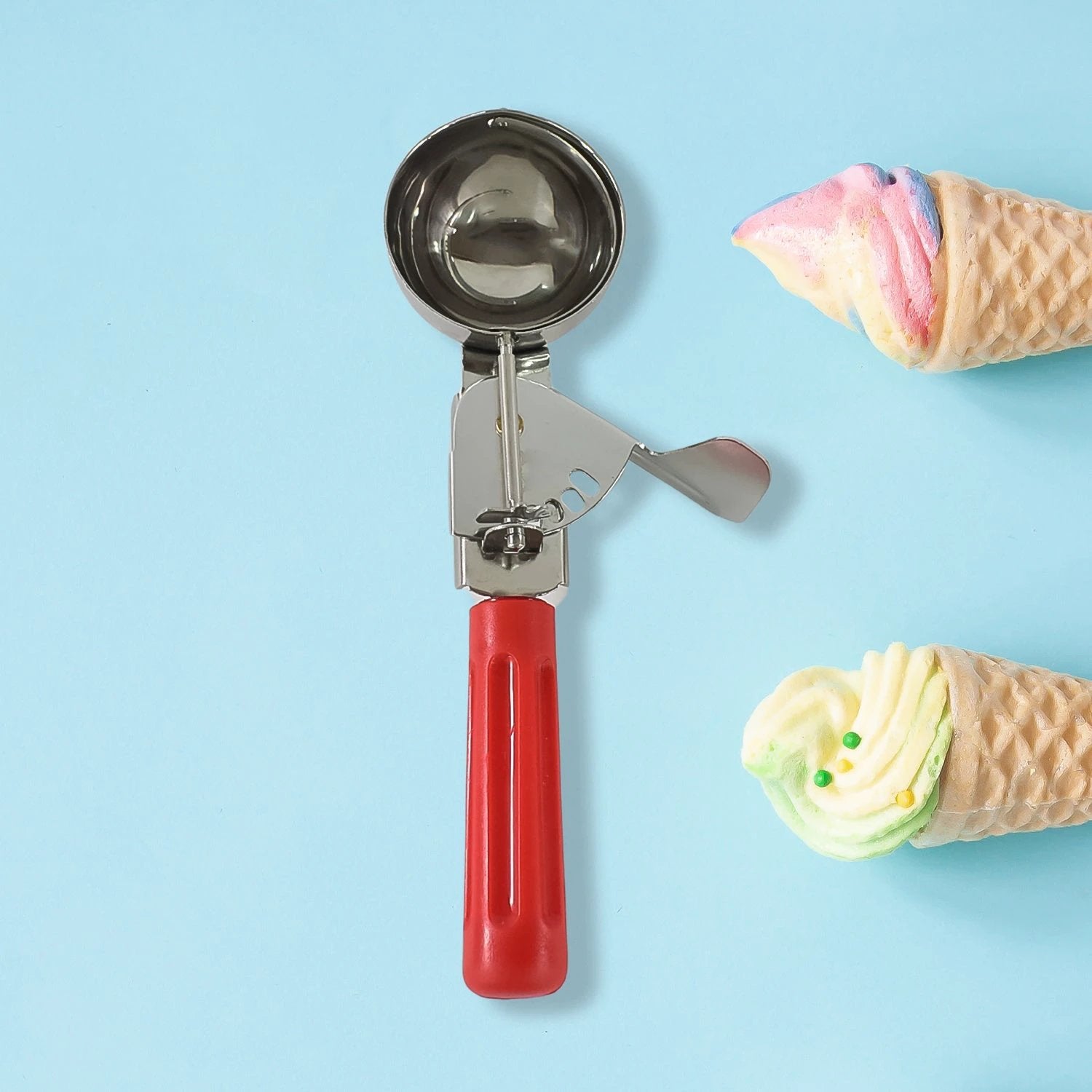 Apex Ice Cream Scoop  70 Ml Stainless Steel Head With Ergonomic Handle (1 Pc) - 69KART