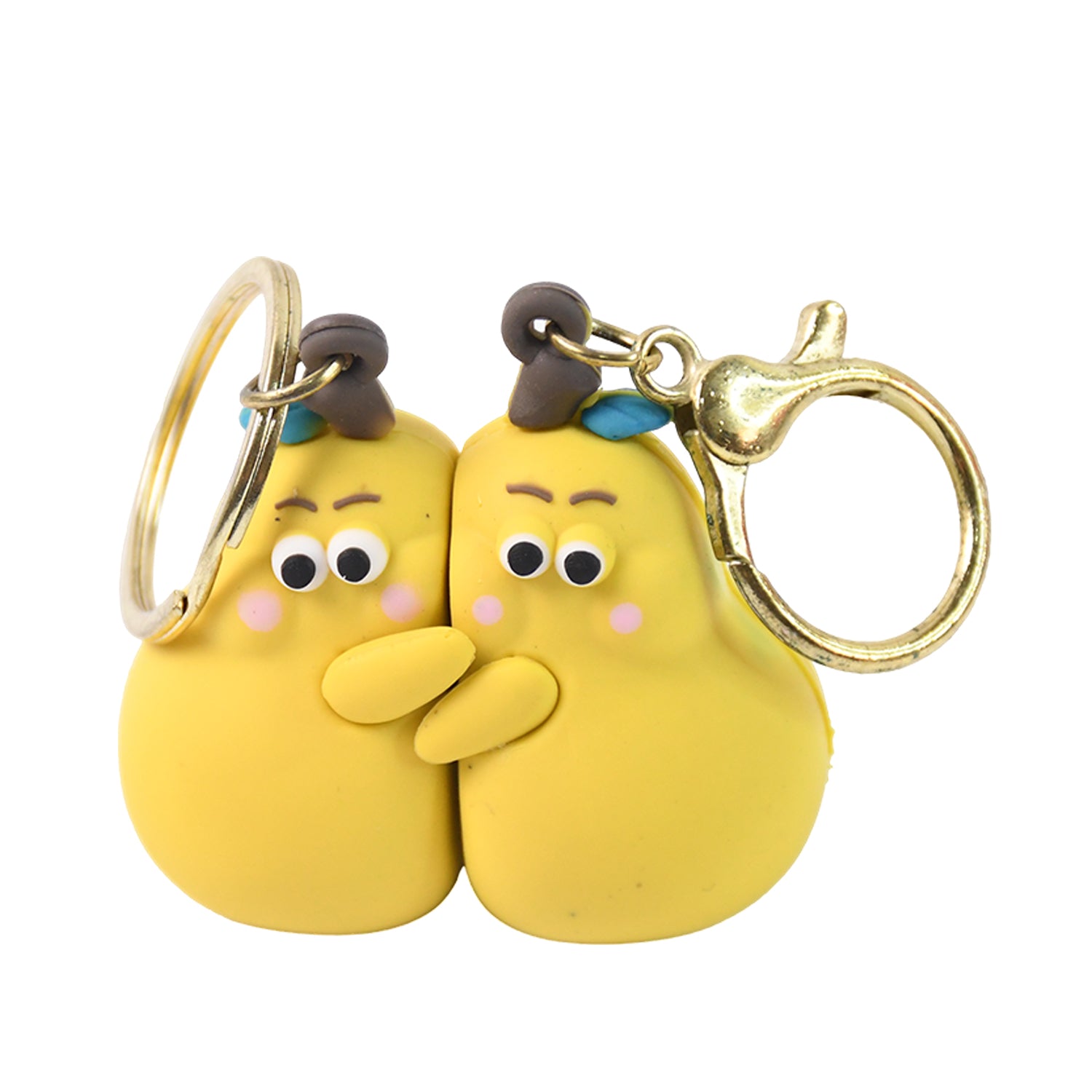 Cute Cartoon Couple Keychain