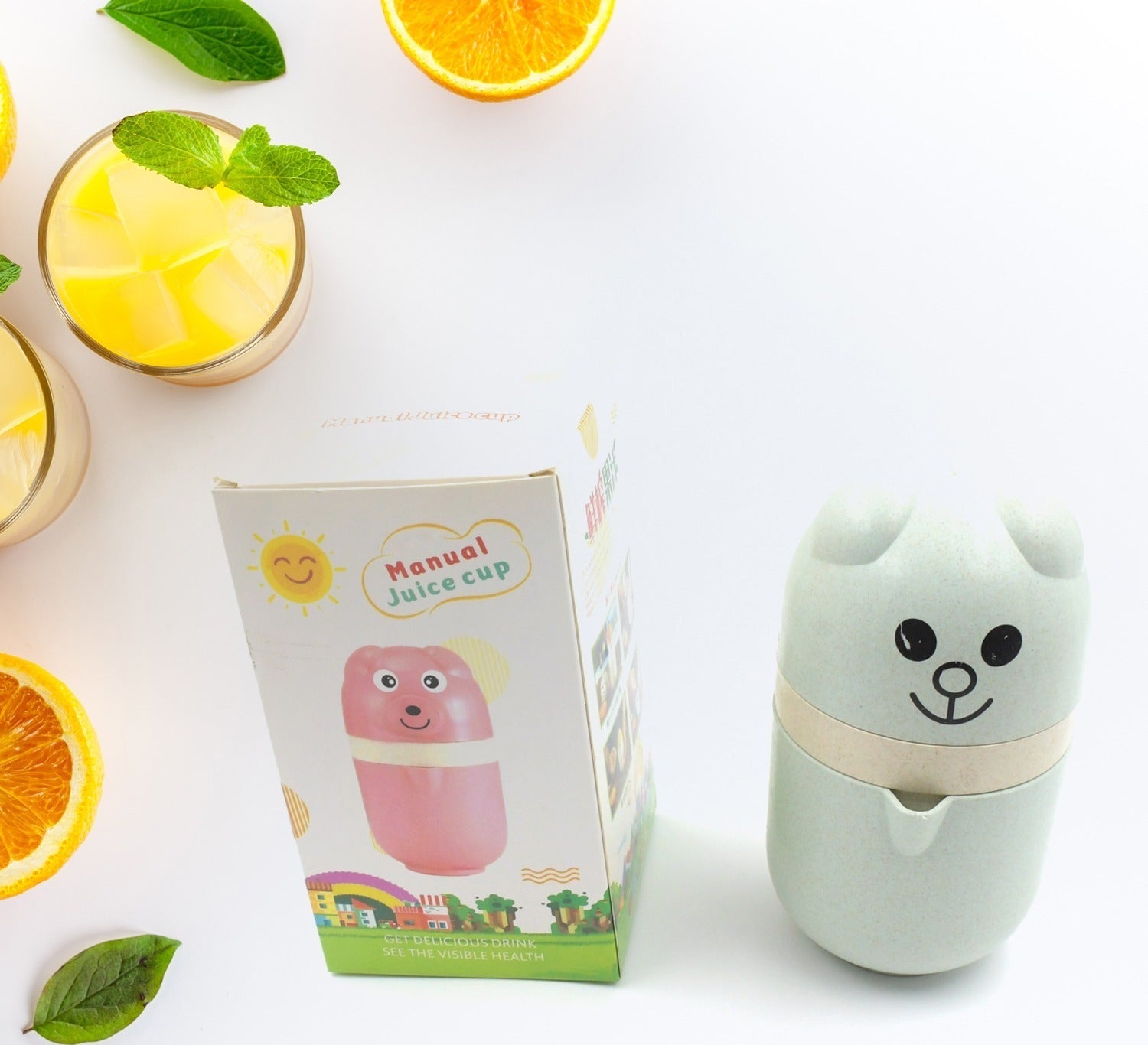 5491 Squeezer Simple Manual Citrus Juicer Small Portable Lime Juicer Cup Food Grade Plastic Juicer  High Quality Instant Juicer For Home  Travel Use