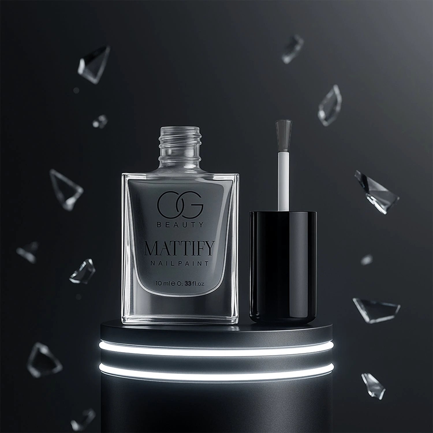 Og Beauty Calm Grey Mattify Nail Paint (10 Ml  1 Pc) - 69KART