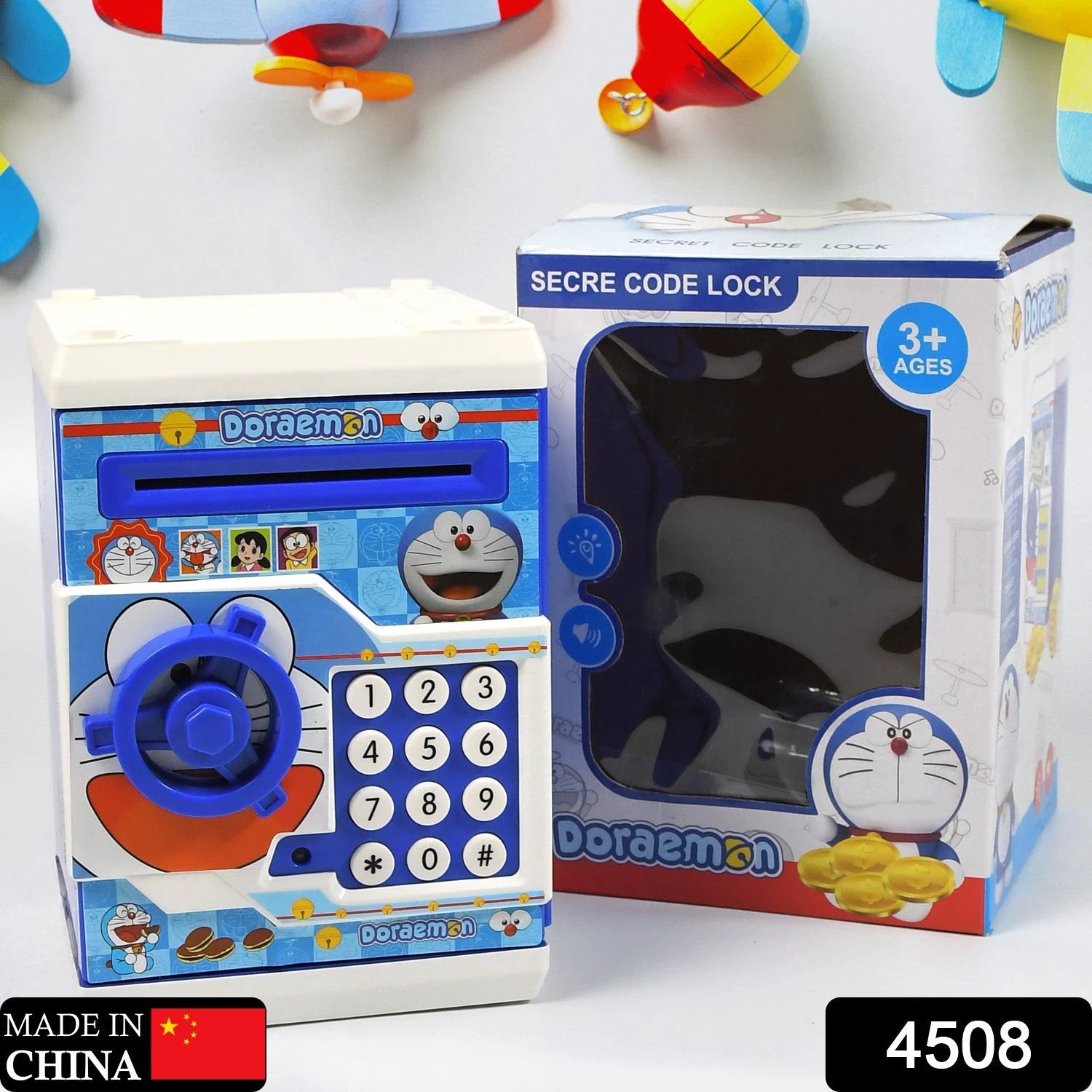 4508 Money Safe Atm Kids Piggy Savings Bank With Electronic Lock Piggy Bank Atm With Password Cartoon Piggy Bank For Kids - 69kart