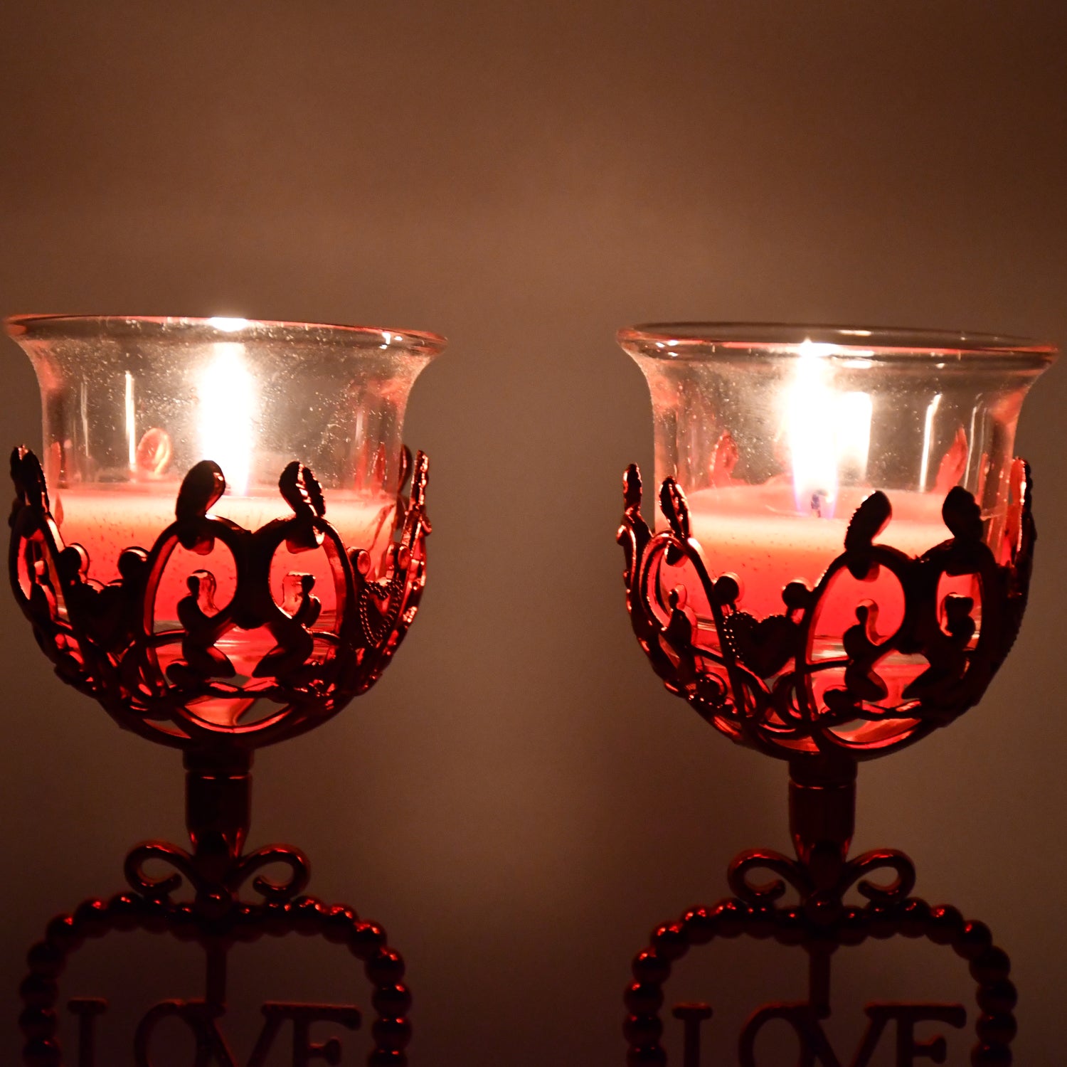 Lights Holder Candle Stand (2 Pc Set)