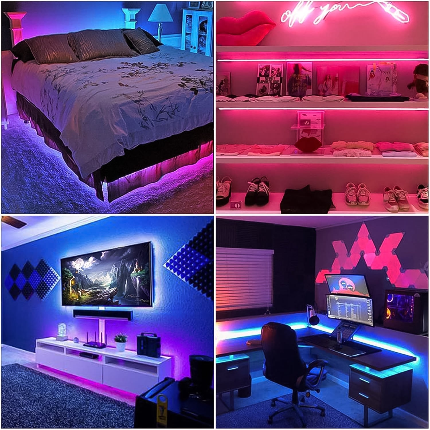 Rgb Led Strip Lights Led Mood Lights (1 Set)