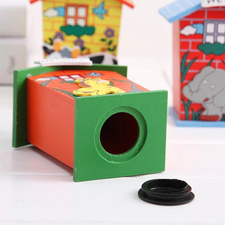 House Shaped Wooden Piggy Bank - 69KART