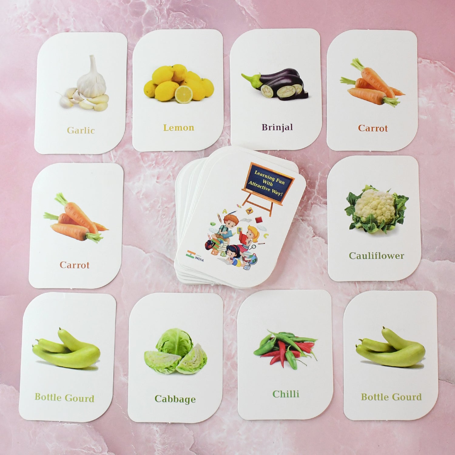 Vegetable Flash Cards 32-piece