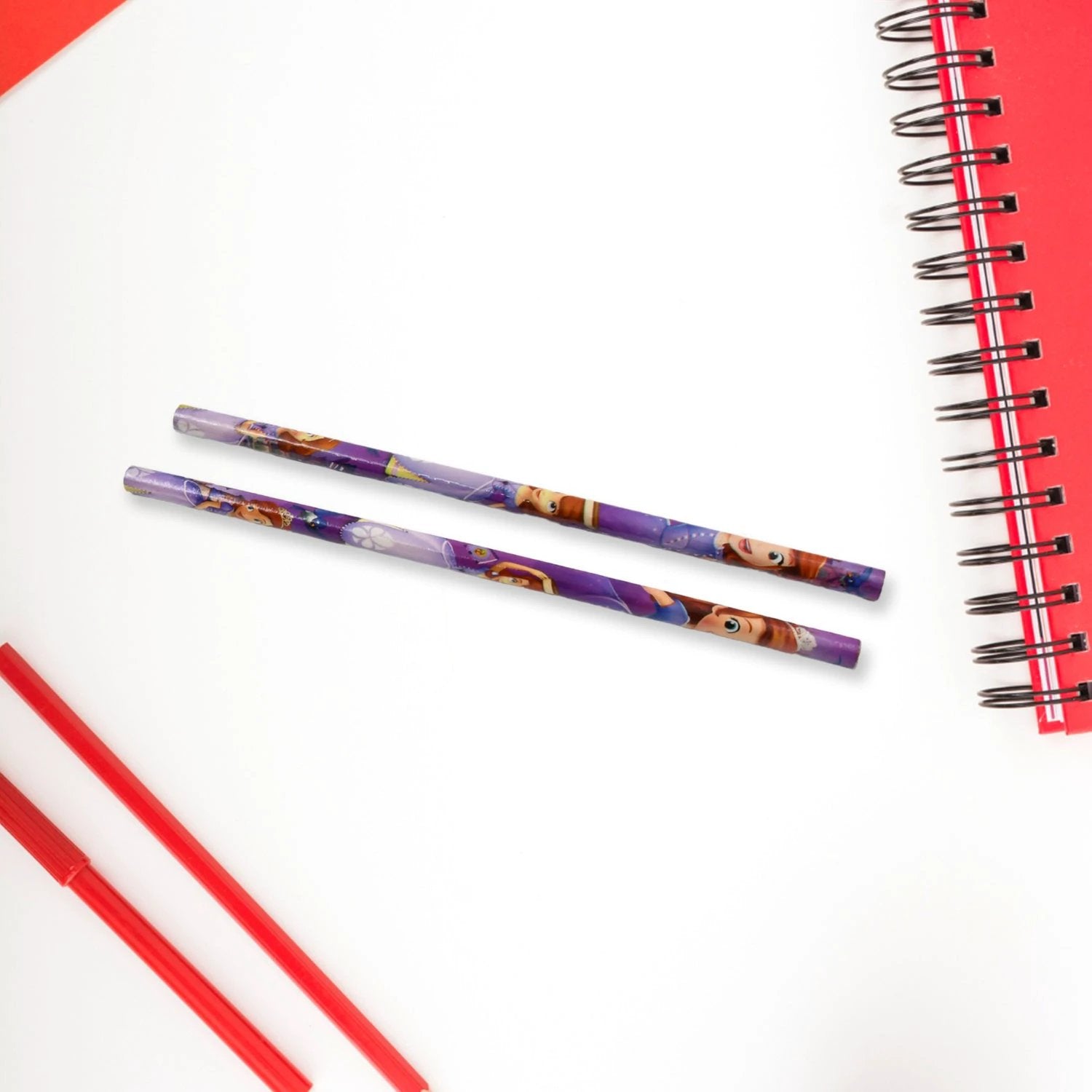 5 In 1 Mix Stationery Gift Set For Kids Stationary Set Including 2 Pencil Ruler Rubber Pencil Sharpener School Office Product Gift (5 Pcs Set) - 69KART