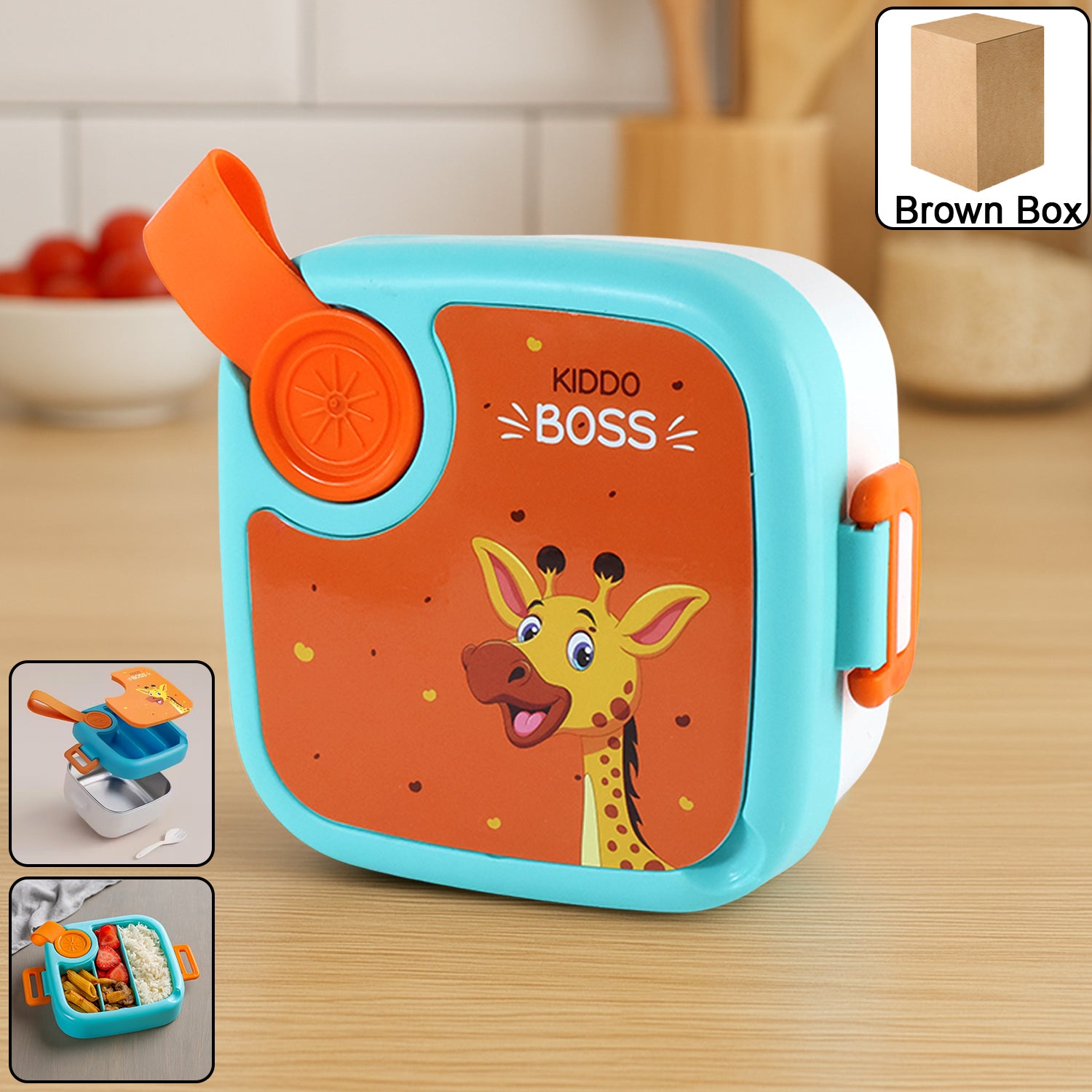 Kids Cartoon Lunch Box 1 Set