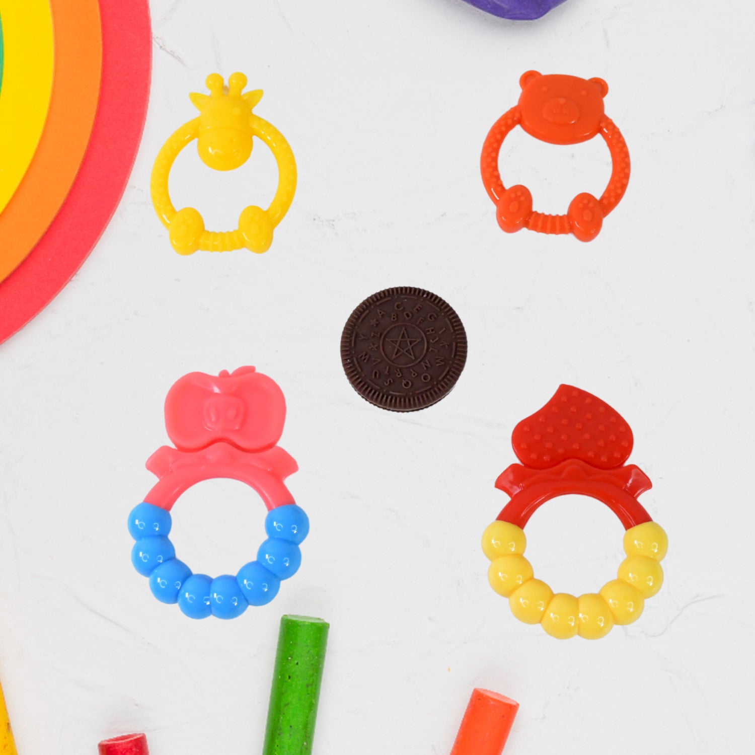 Silicone Baby Teething Toys Mix Design