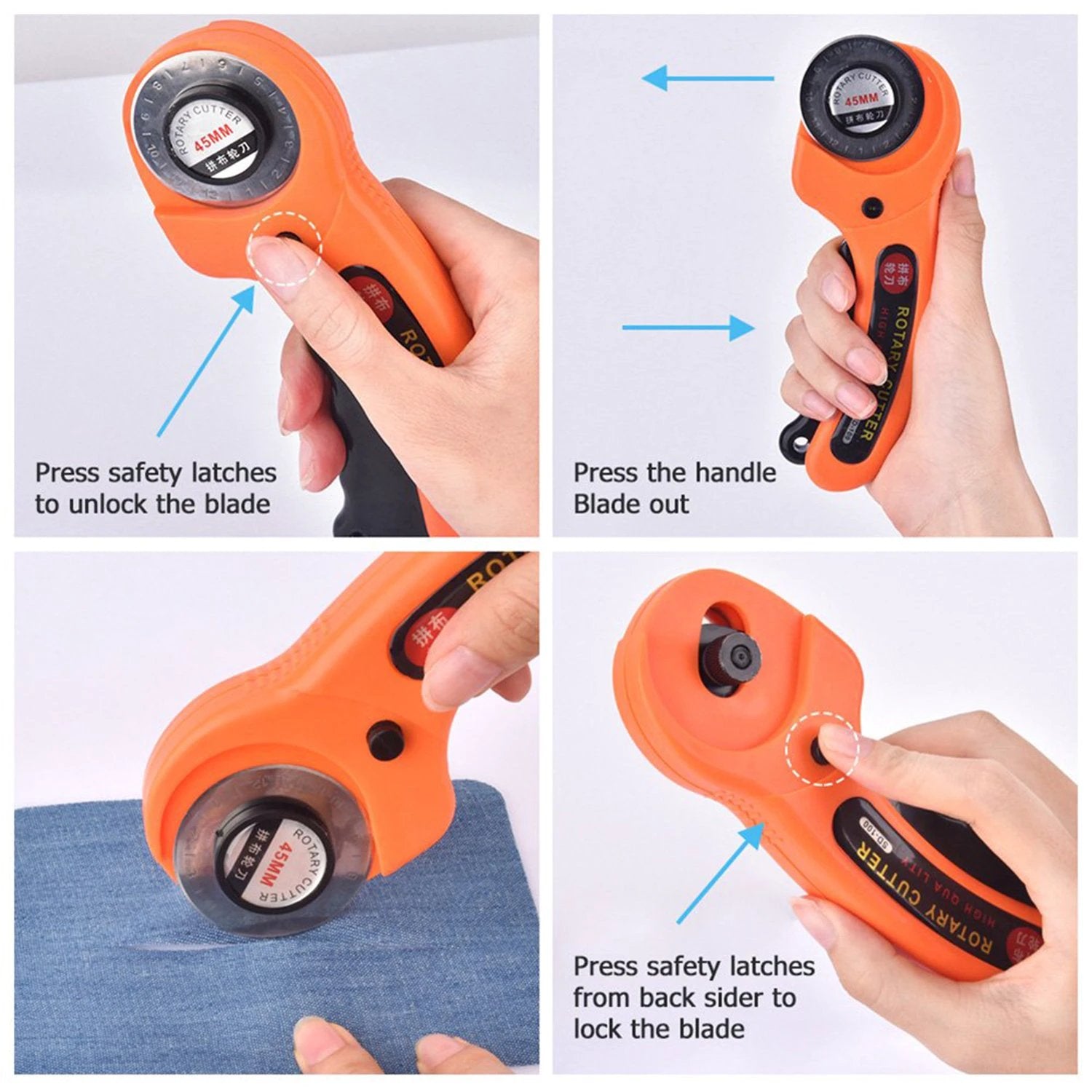 9048 Manual Sewing Roller Cutter Rotary Blade - 69KART