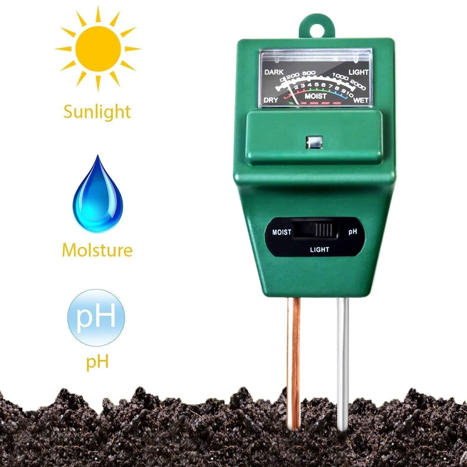 605 -3 Way Soil Meter (Ph Testing Meter) - 69KART