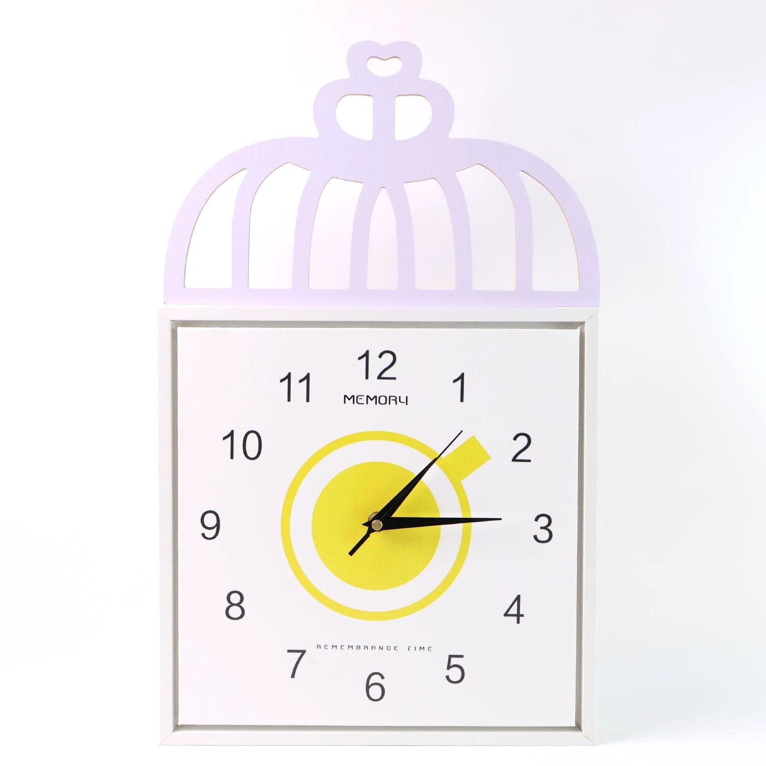 Decorative Square Wall Clock Battery Operated  1 Pc - 69KART