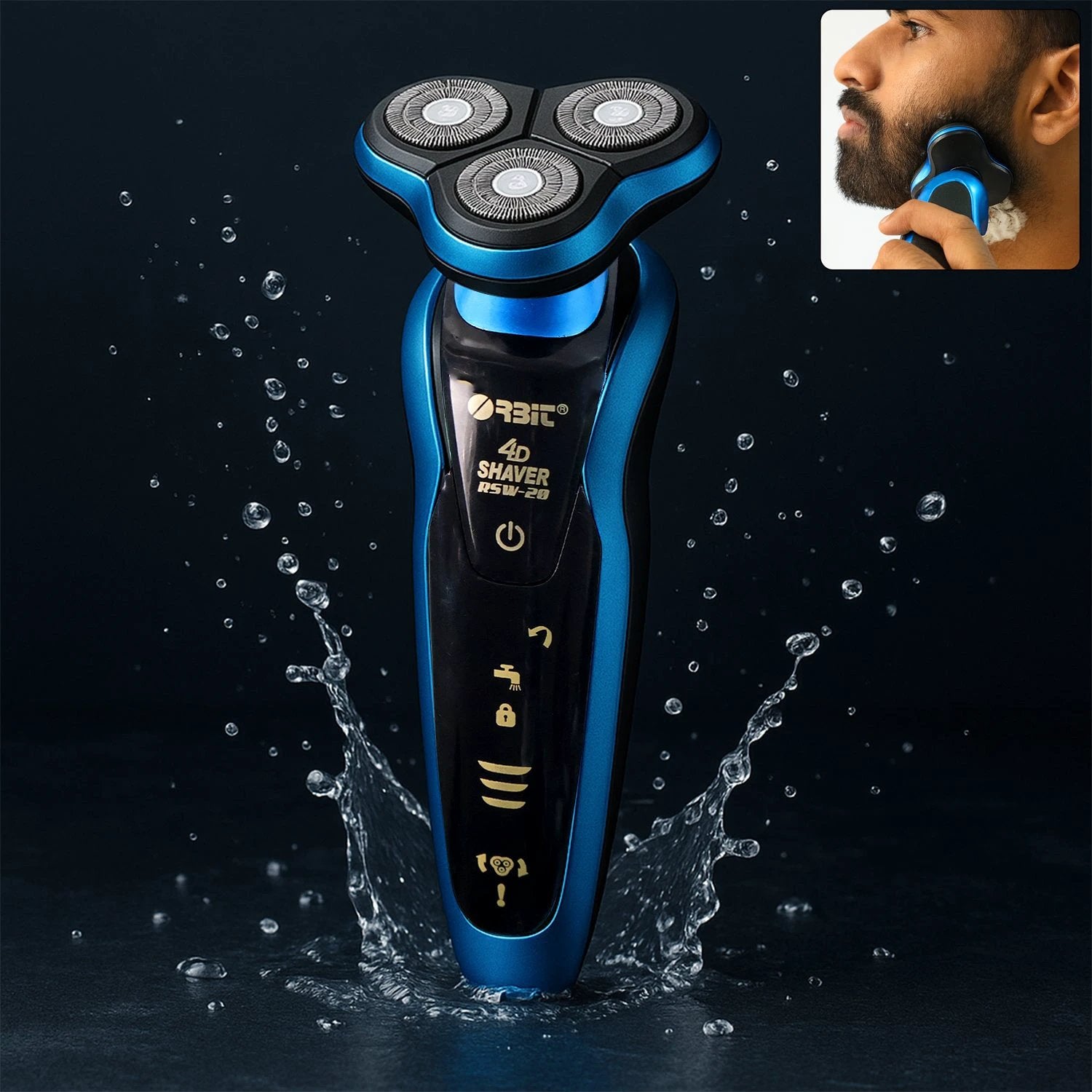 Orbit 4d Rechargeable Electric Shaver (1 Pc) by Wukusy