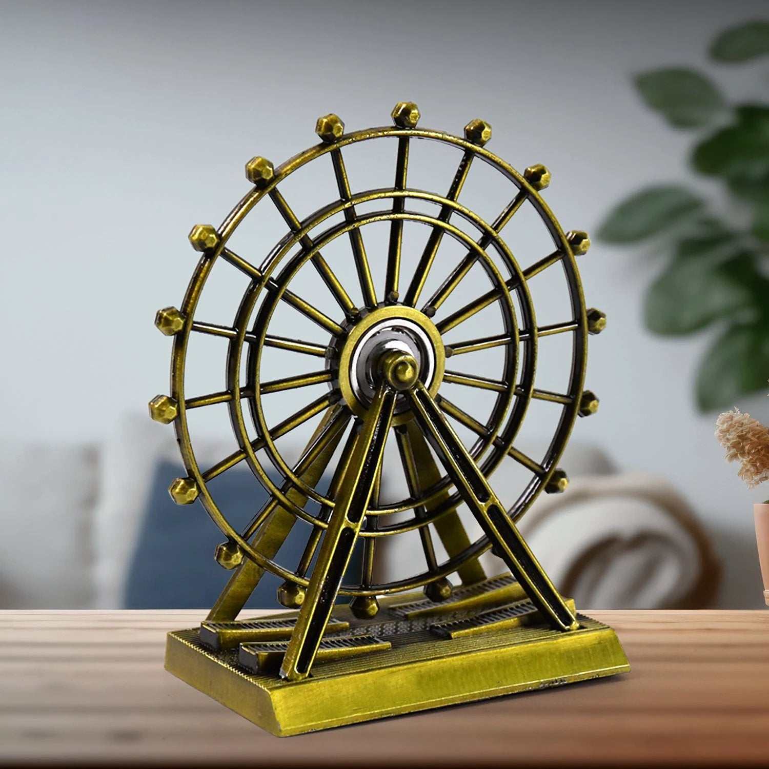 Metal Desktop Wheel Tower Decoration by Wukusy